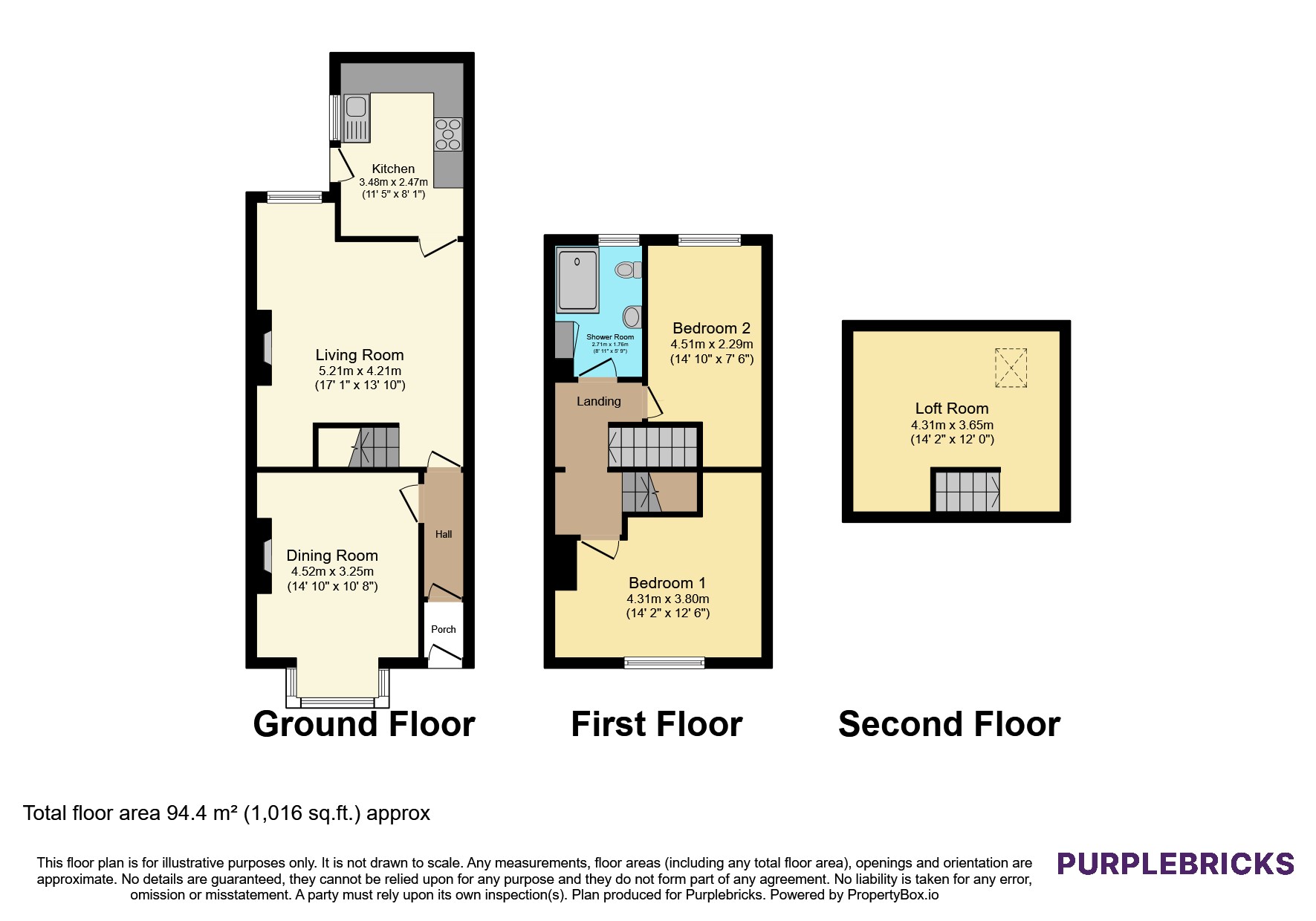 16, Smethurst Lane, Bolton floorplan