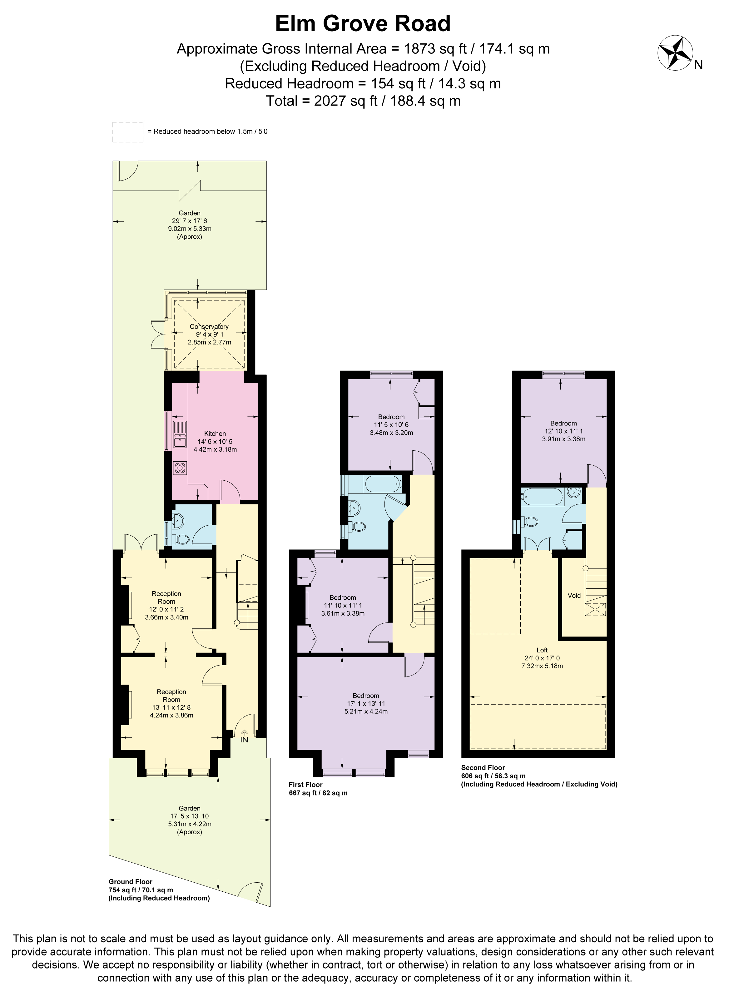 18, Elm Grove Road, London floorplan