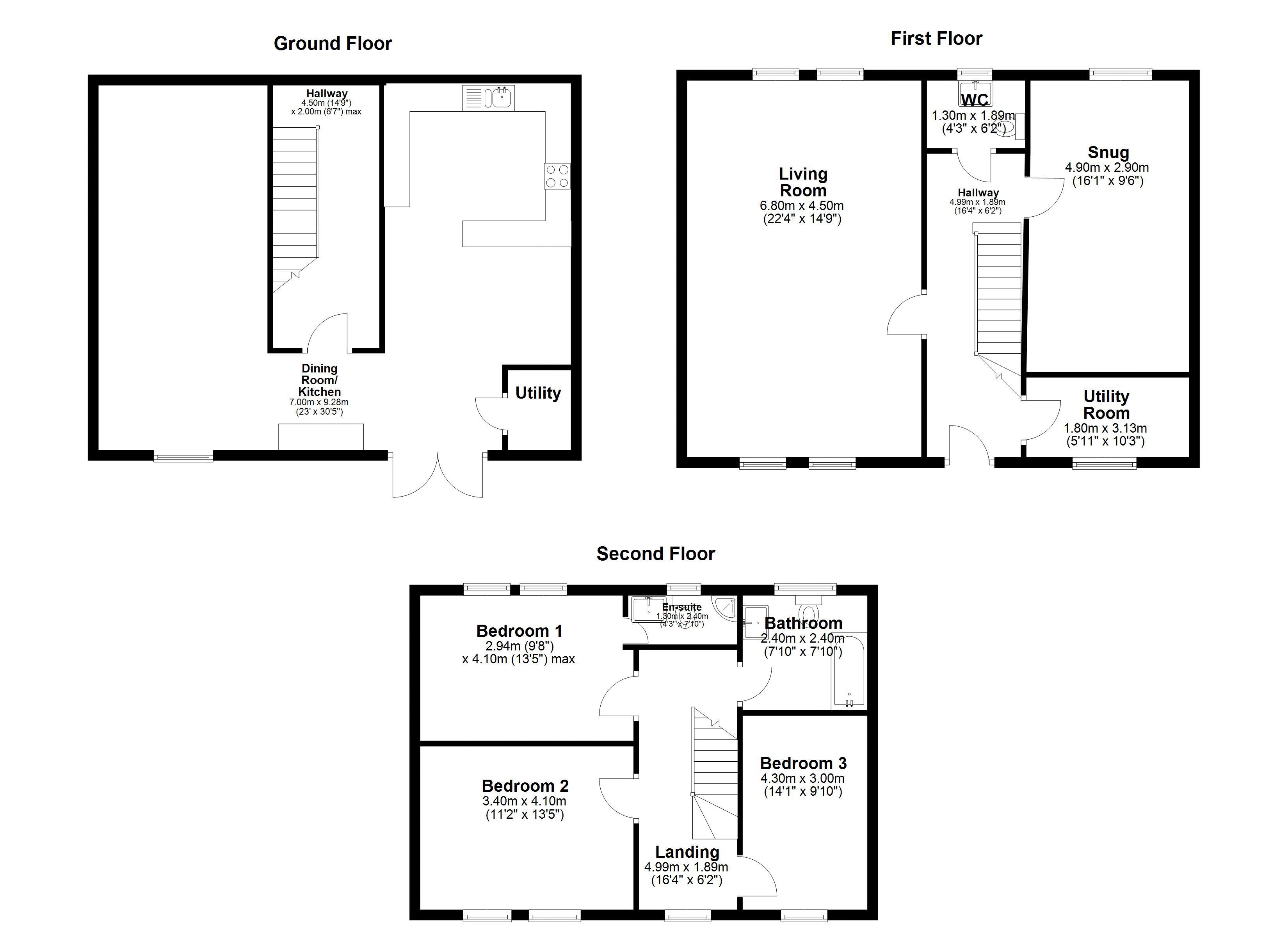 157, Longwood Road, Huddersfield floorplan