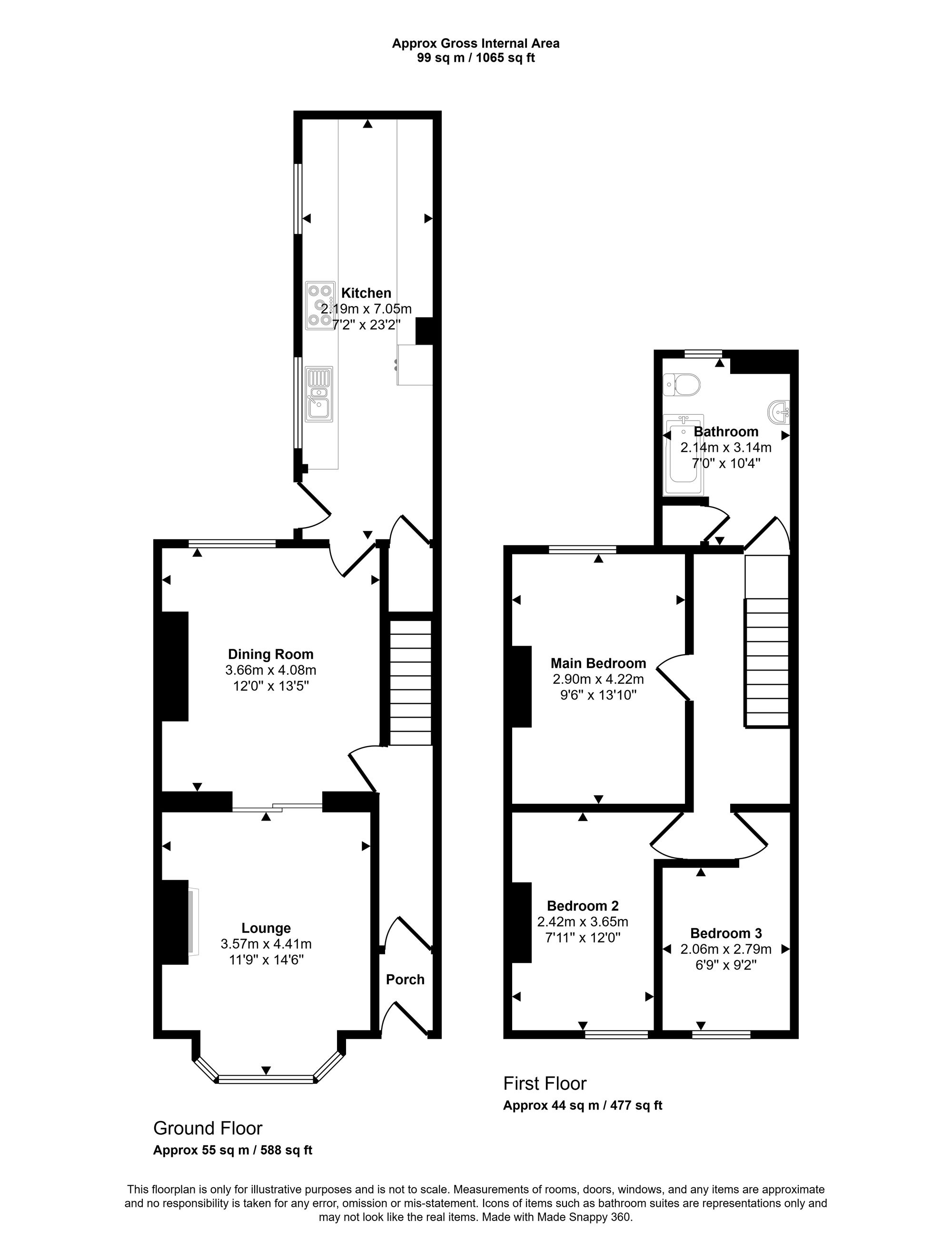 219 Poolstock Lane, Wigan floorplan