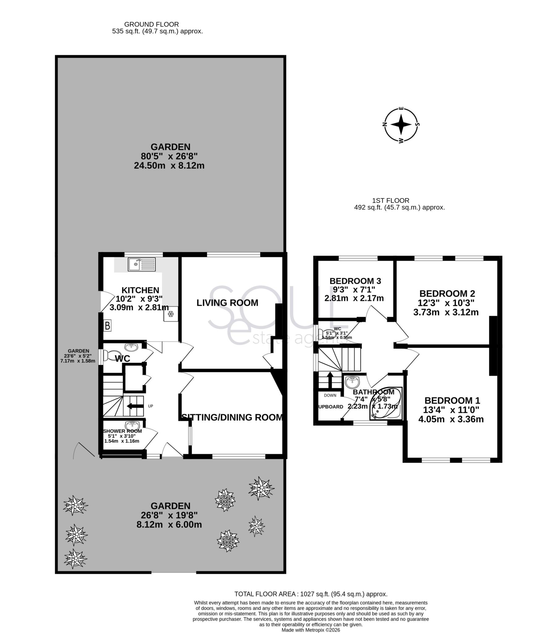 11, The Green, New Malden floorplan