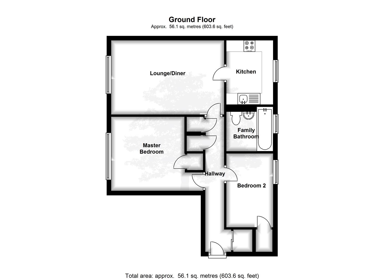 Portishead Lodge, Portishead floorplan
