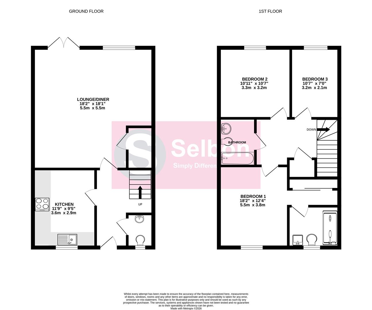 5, Fallow Gardens, Fleet floorplan
