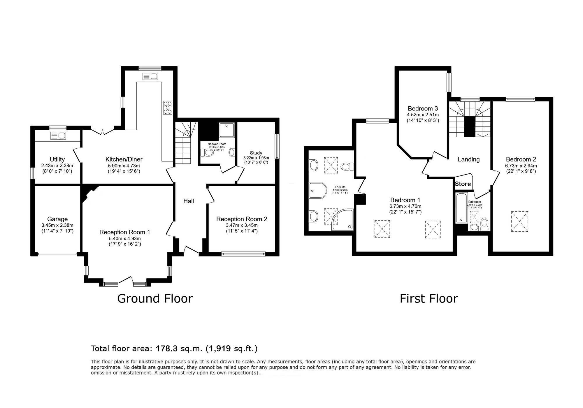 17 Hill Crescent, Ilkley floorplan
