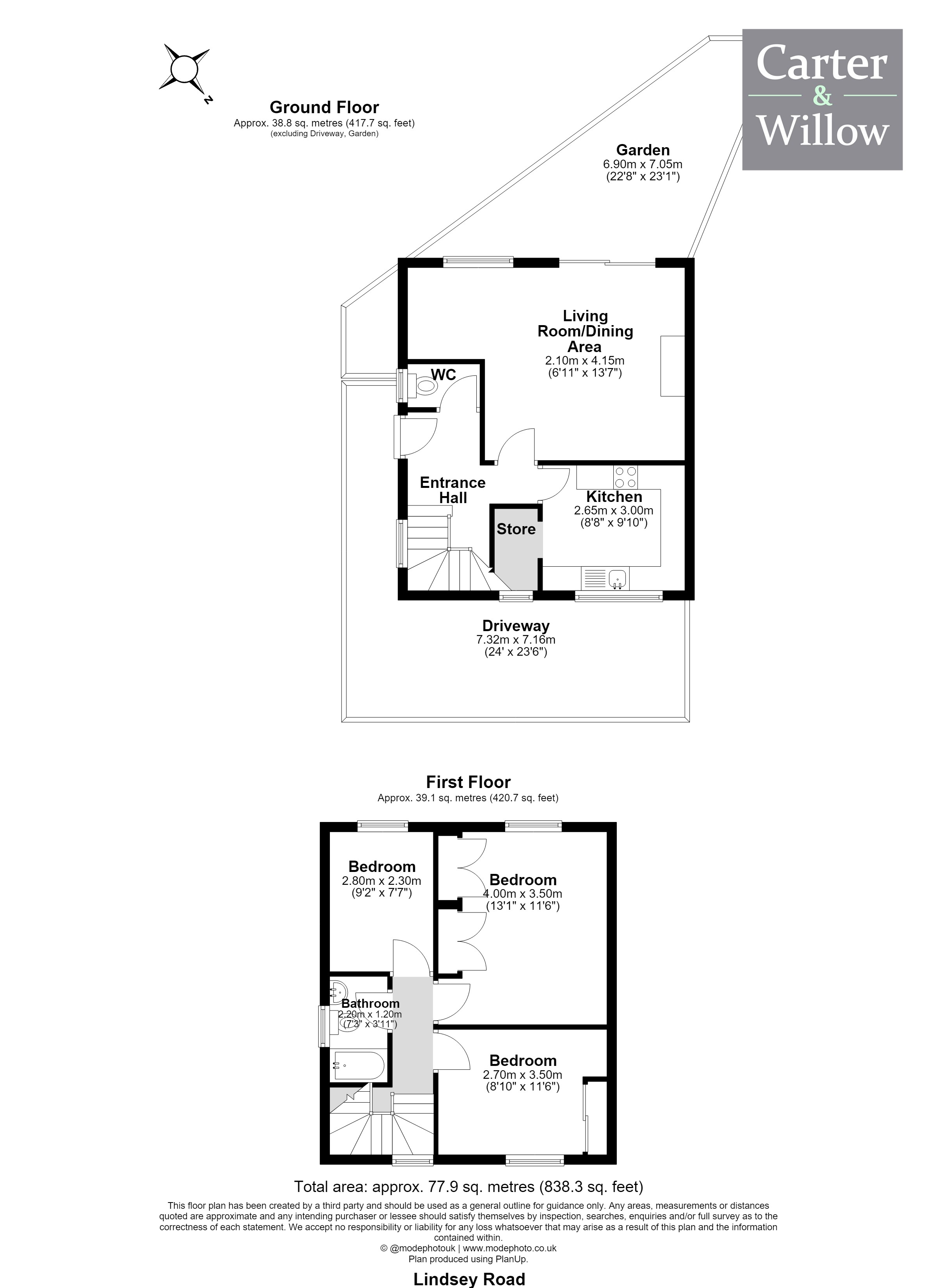66, Lindsey Road , Dagenham  floorplan