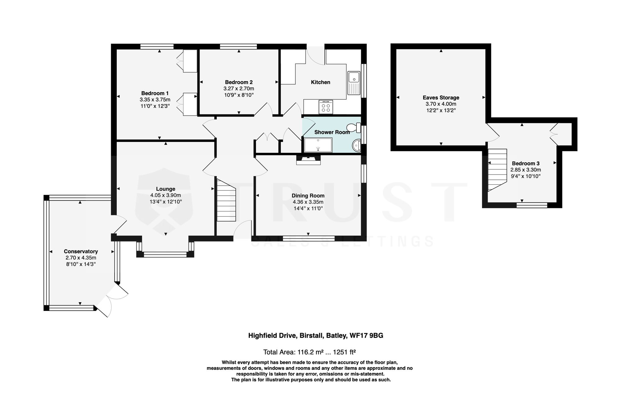41 Highfield Drive, Batley floorplan
