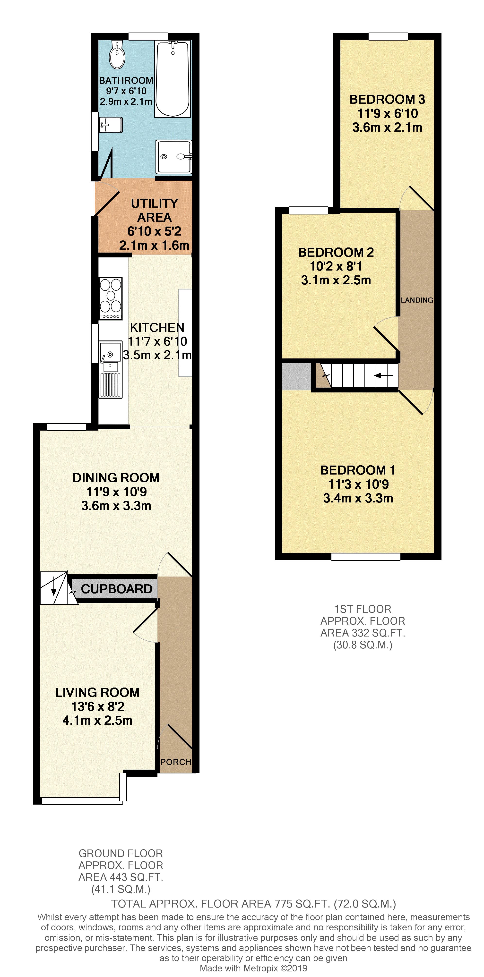 Room 3, Wykeham Road, Reading floorplan