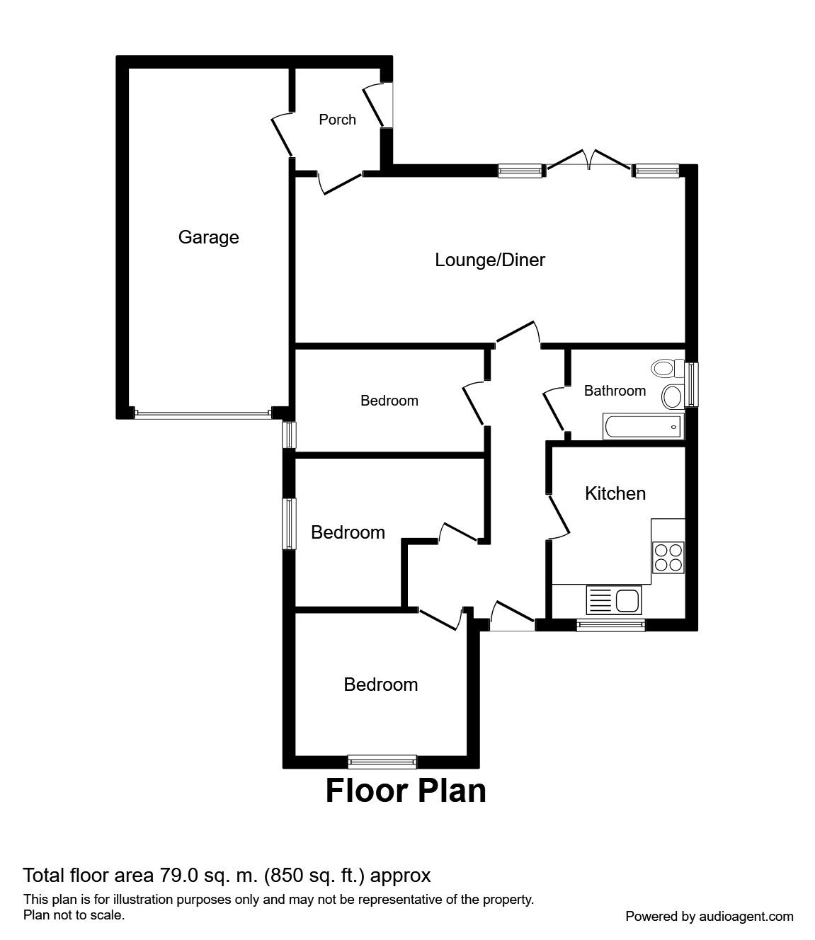 3 Bedrooms Bungalow for sale in Glaisdale Close, Dinnington, Sheffield S25