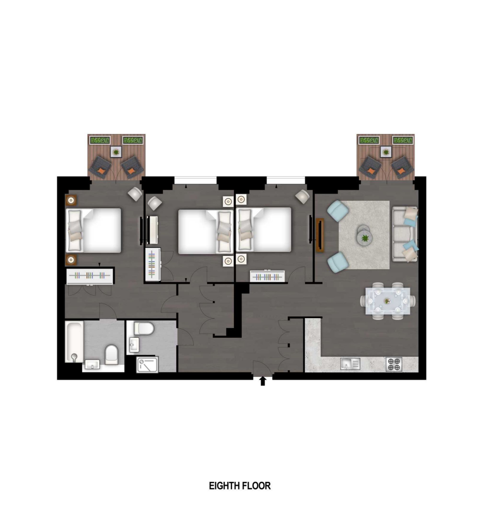42 Thornes House, London floorplan