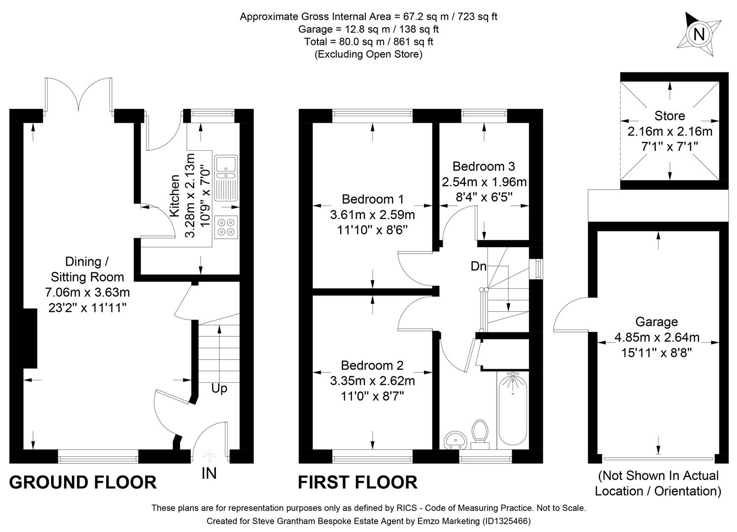 51, Lovage Way, Horndean floorplan