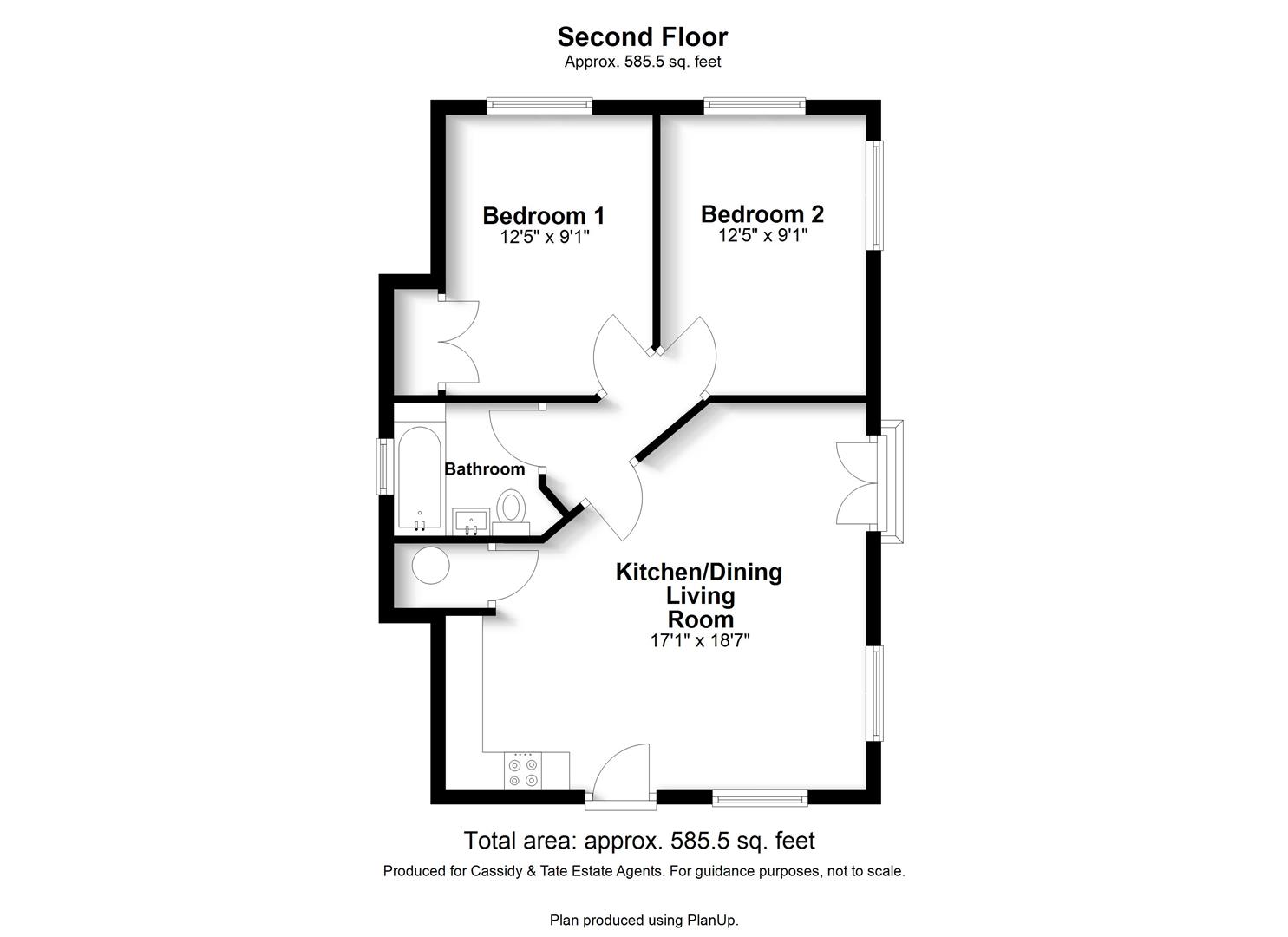 Flat 3, 2a, Royal Road, St. Albans floorplan
