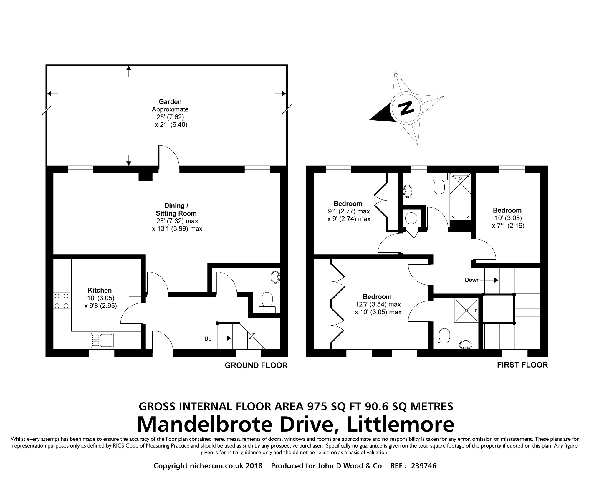 3 Bedrooms  to rent in St. Georges Manor, Oxford OX4