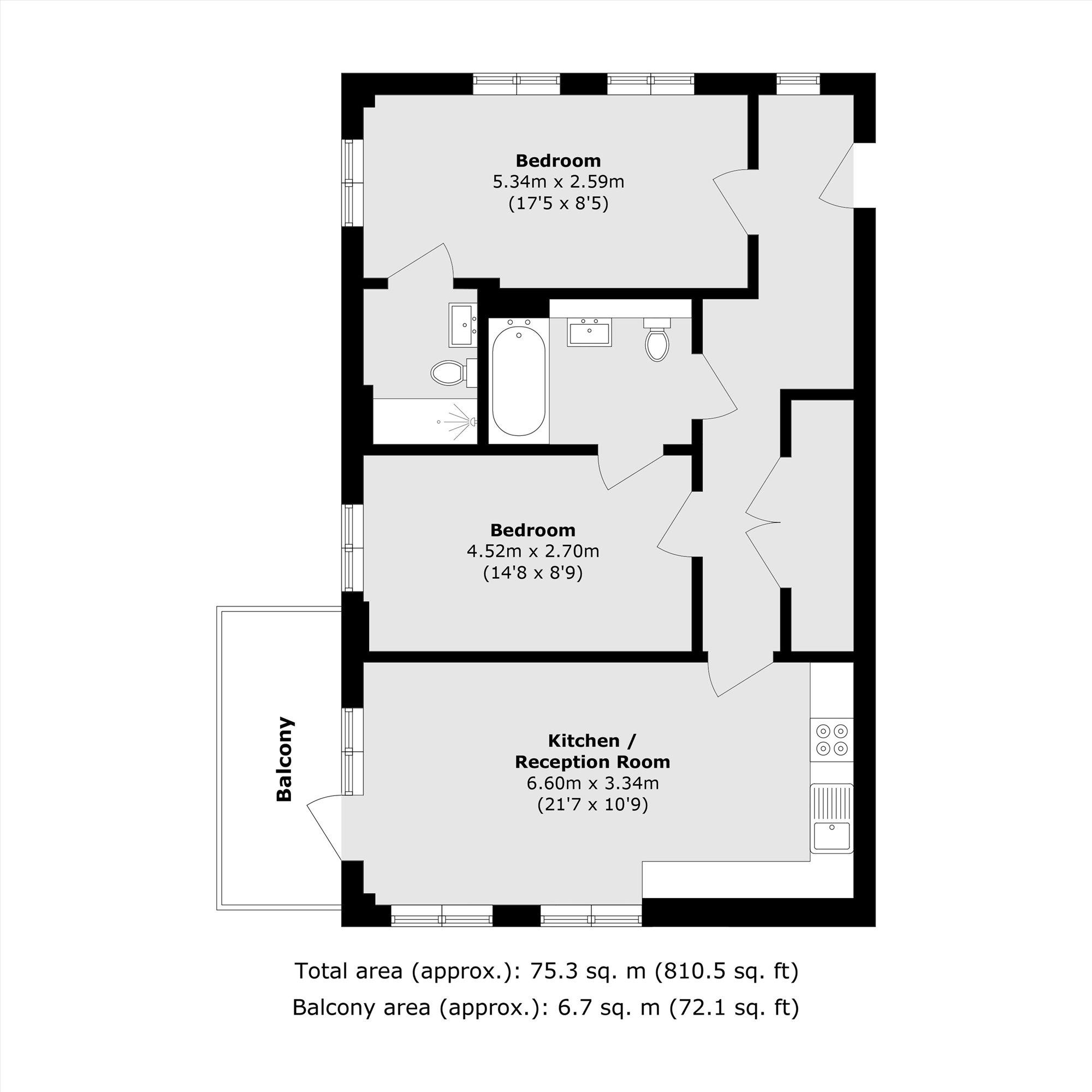 Flat 240, Viscount House, 8, Lakeside Drive, London floorplan