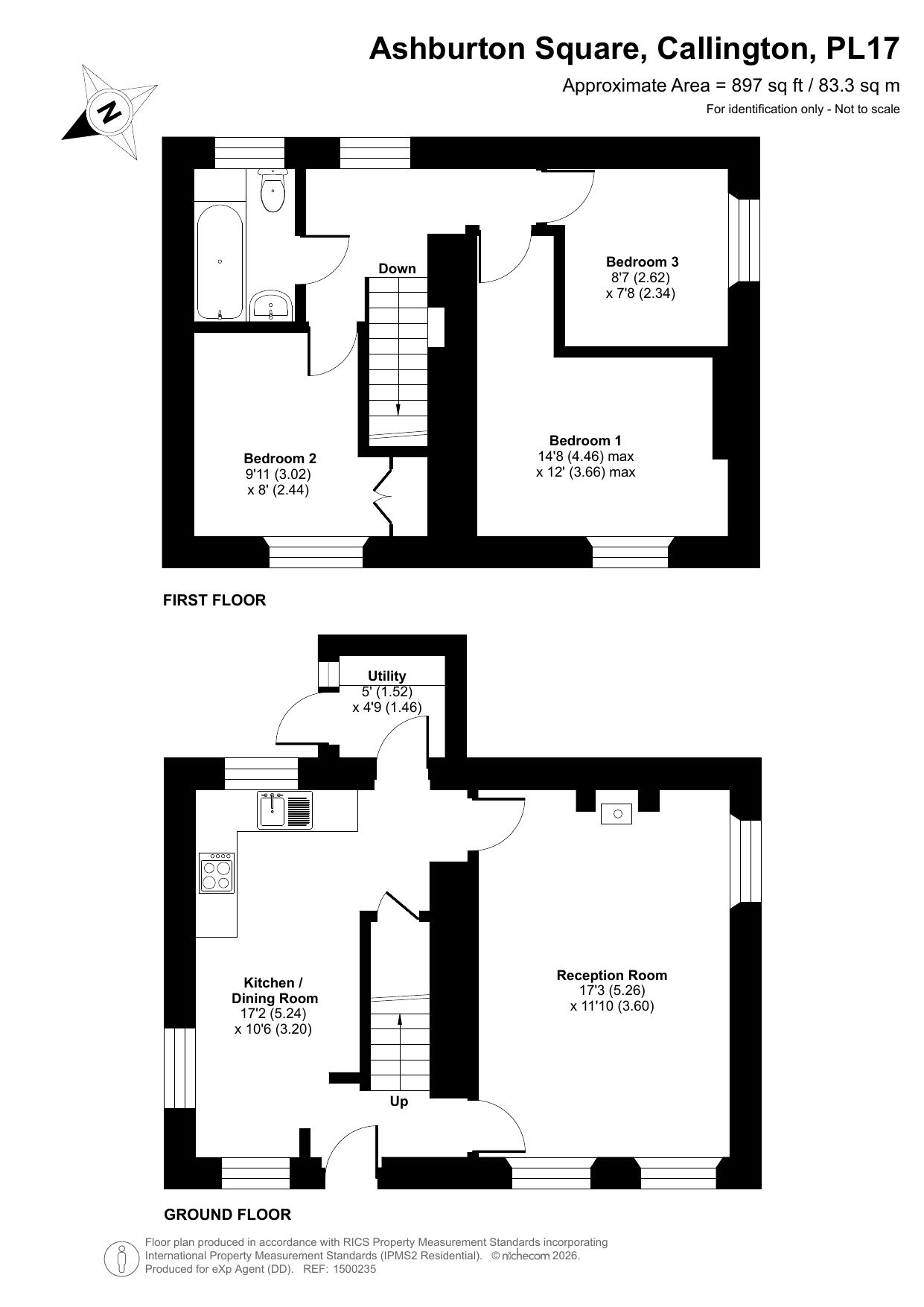 4, Ashburton Square, Callington floorplan