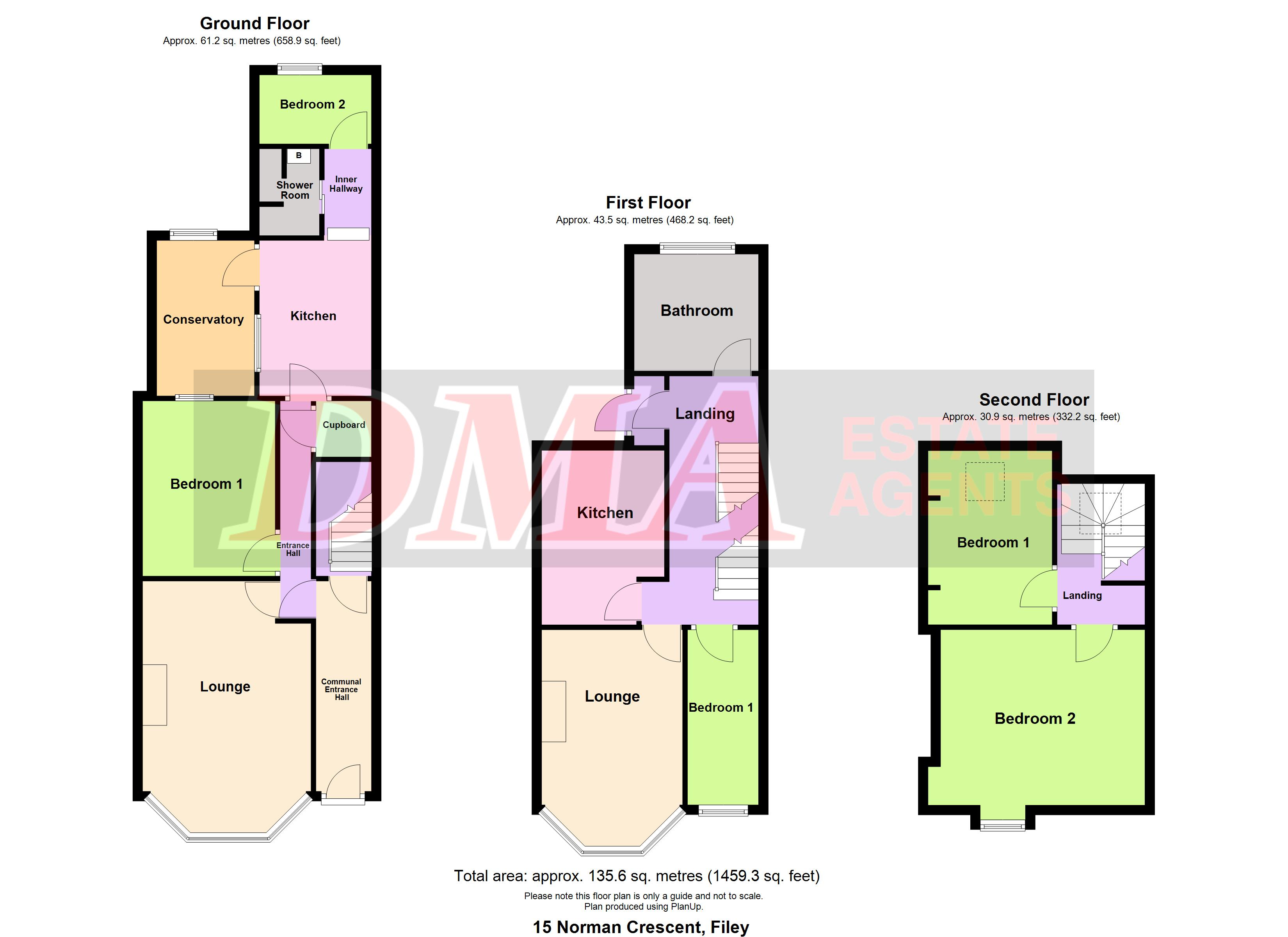 15, Norman Crescent, Filey floorplan