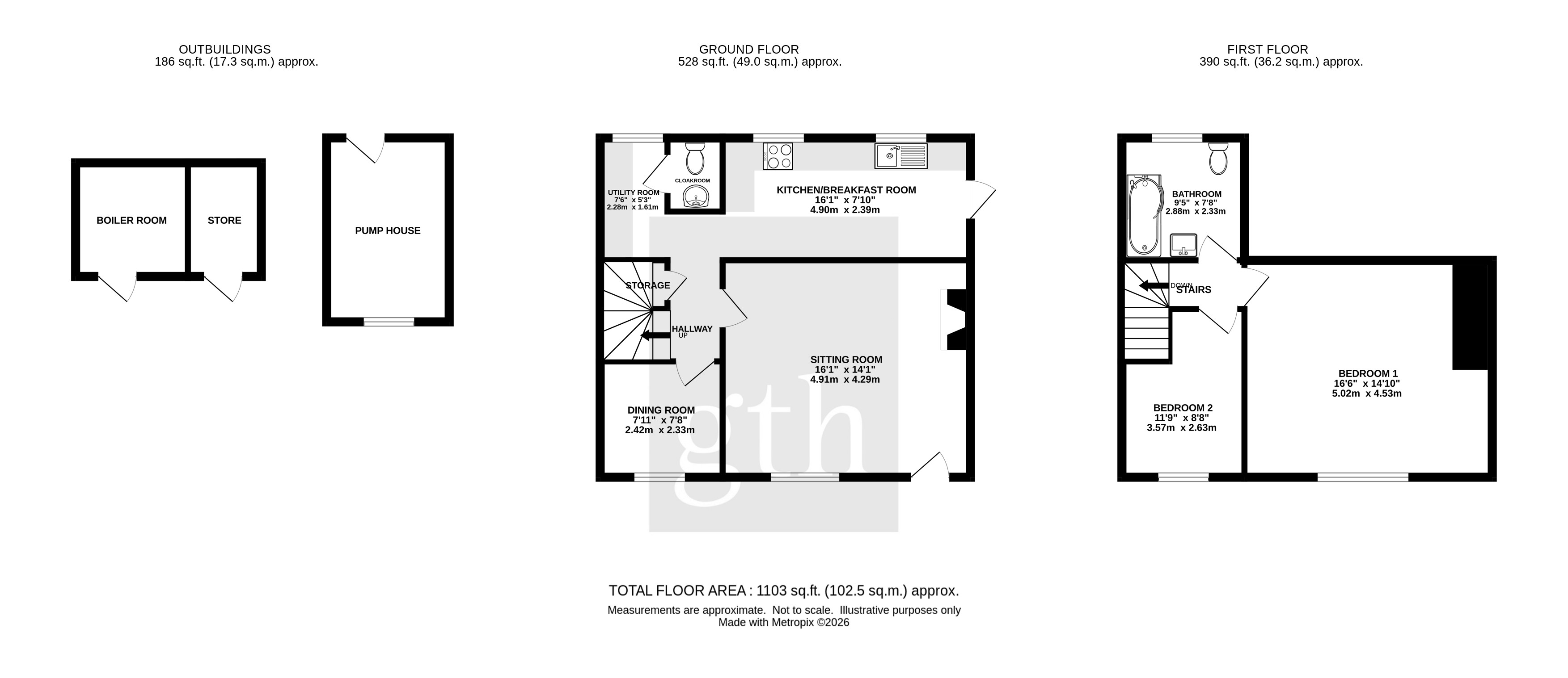 1 Staple Gate,, Uplowman, Devon floorplan