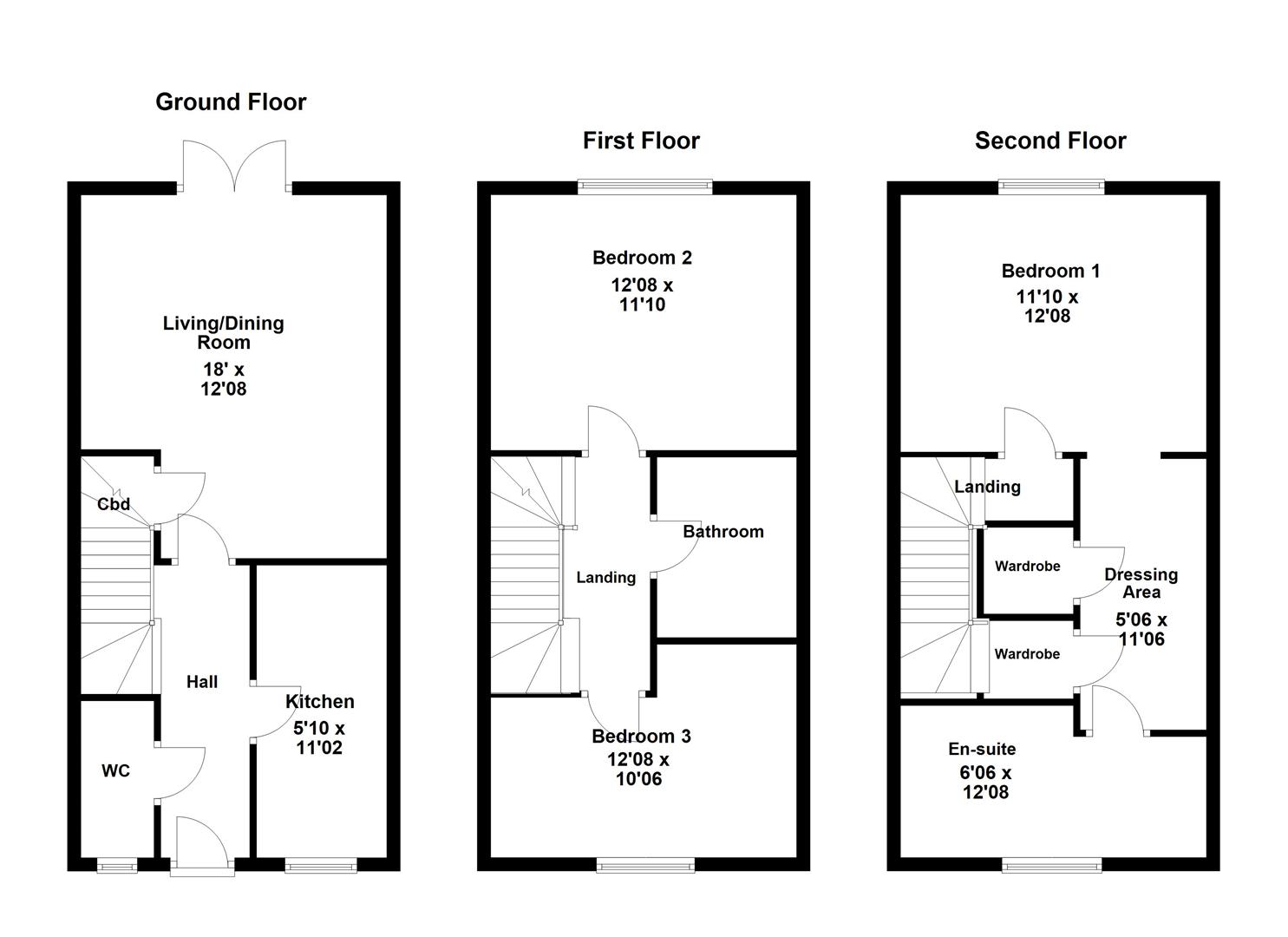 49, London Road, Corby floorplan