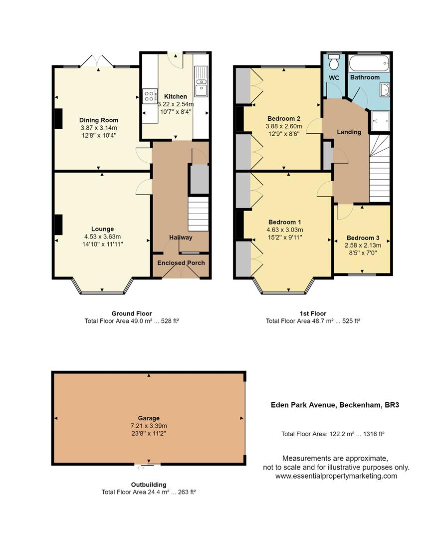 Eden Park Avenue, Beckenham BR3, 3 bedroom terraced house for sale