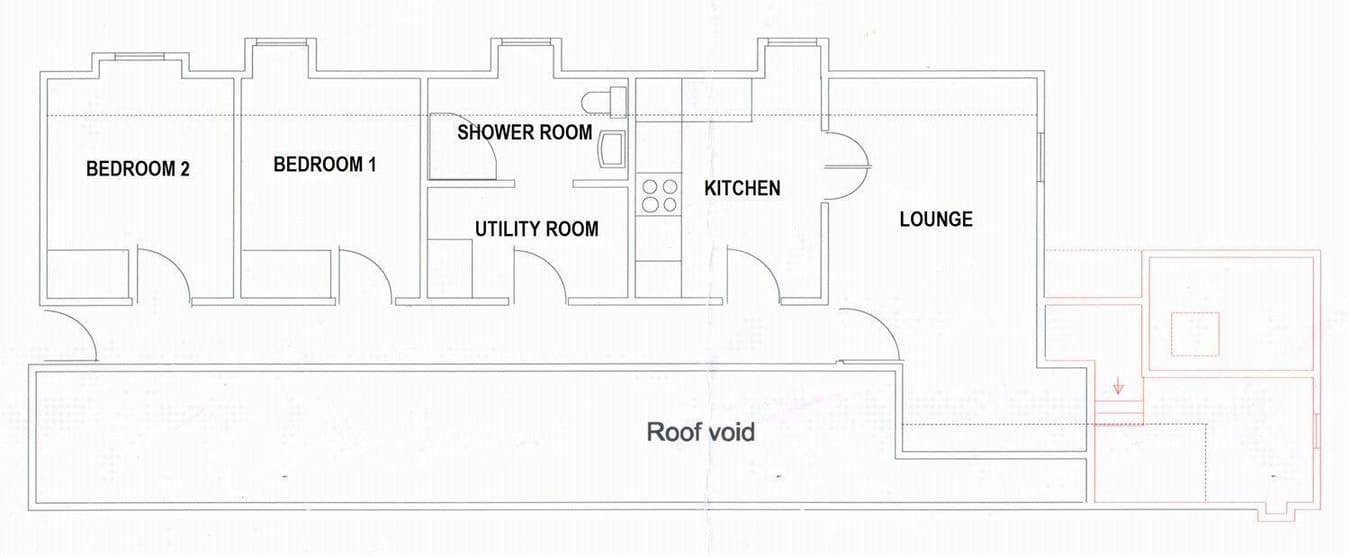 Flat 3, 25, The Square, Holsworthy floorplan