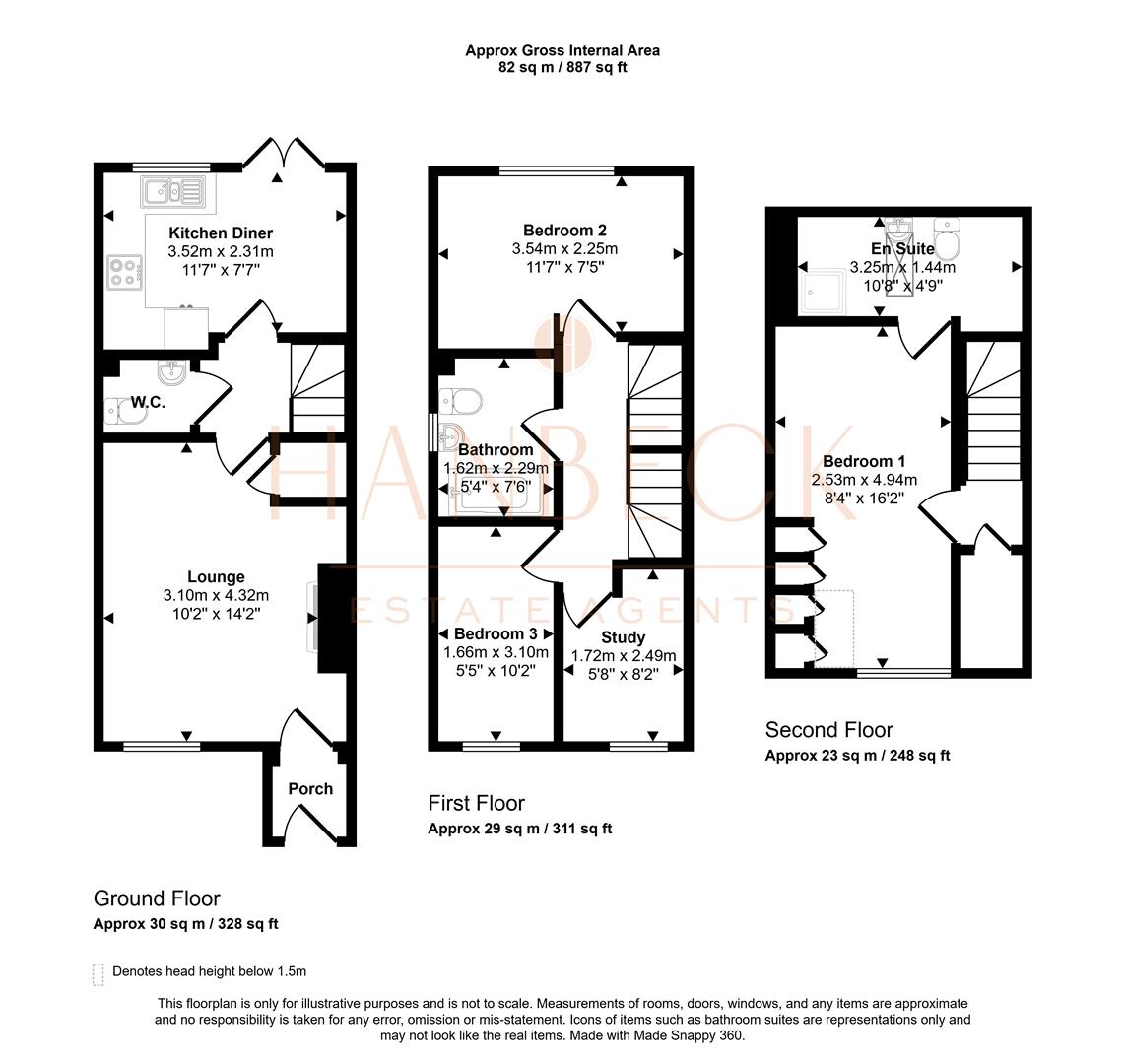 Bounty Drive, Hull floorplan