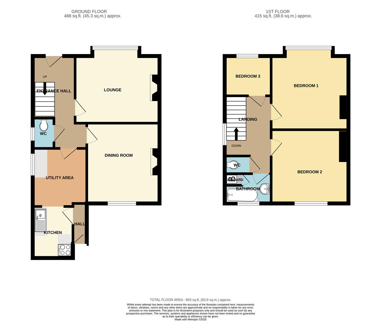 Y Fron, Ger y Nant, Carmarthen floorplan