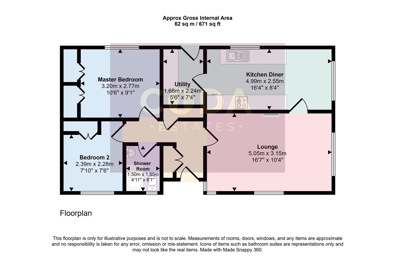 7, Cedar Crescent, Stepps floorplan