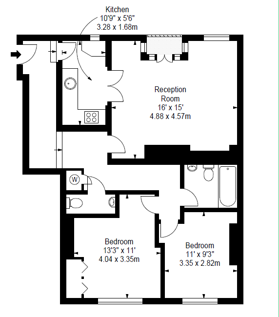 2 Bedrooms Flat to rent in Nottingham Place, London W1U