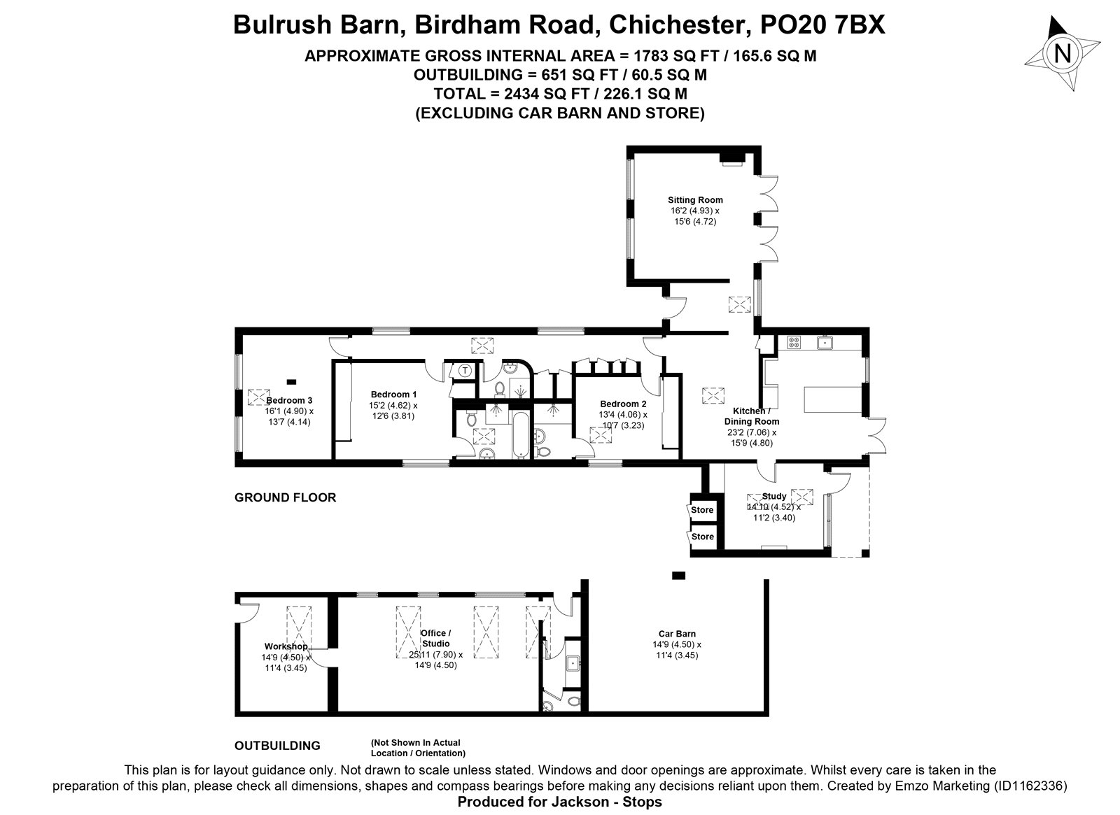 Bulrush Barn,, Birdham, West Sussex floorplan