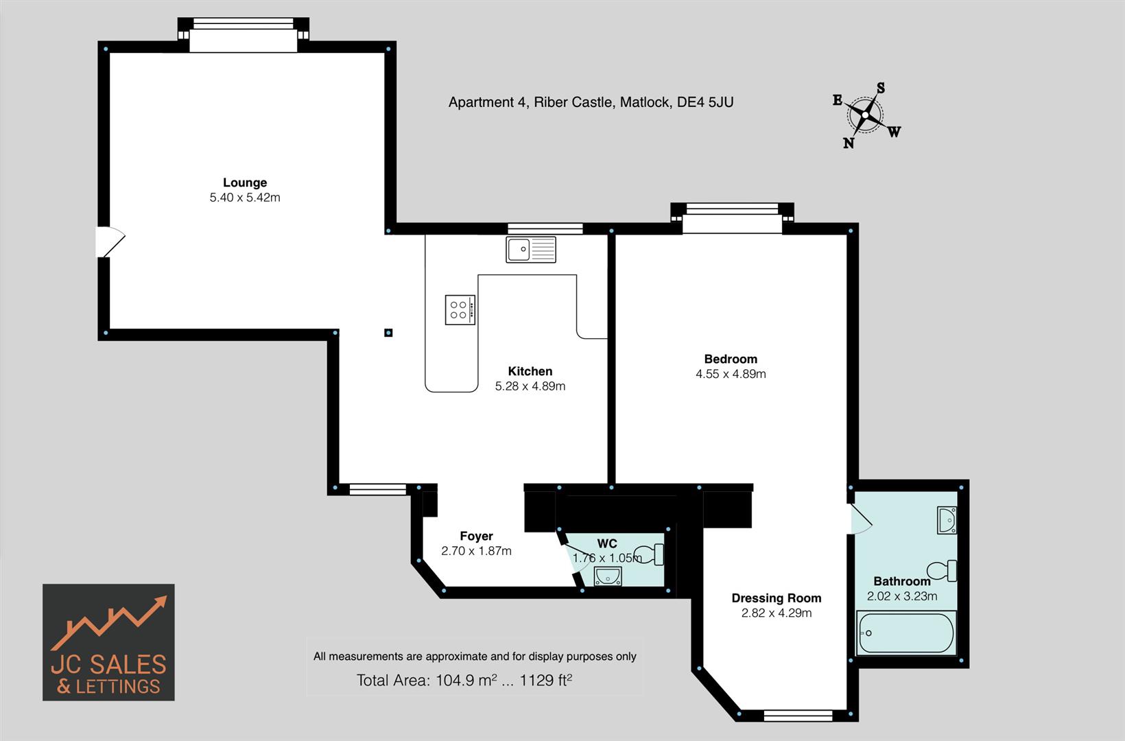 Apartment 4, Riber Castle, Matlock floorplan