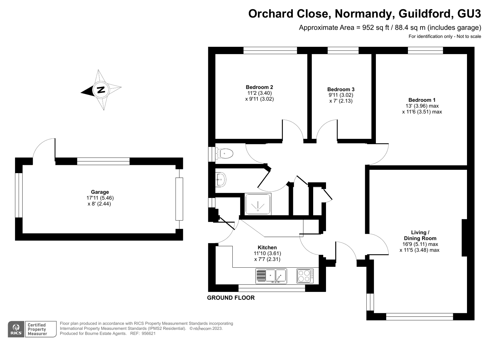 48, Orchard Close, Guildford floorplan