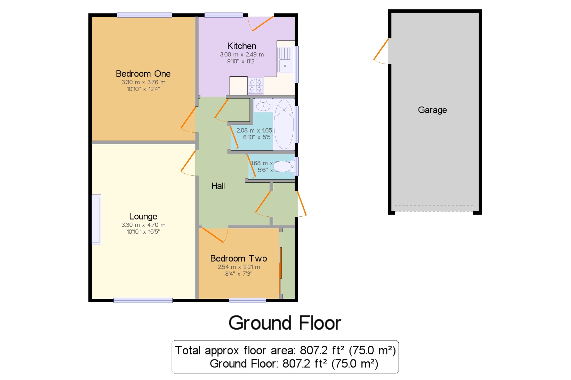 2 Bedrooms Bungalow for sale in Grange Close, Horam, Heathfield, East Sussex TN21