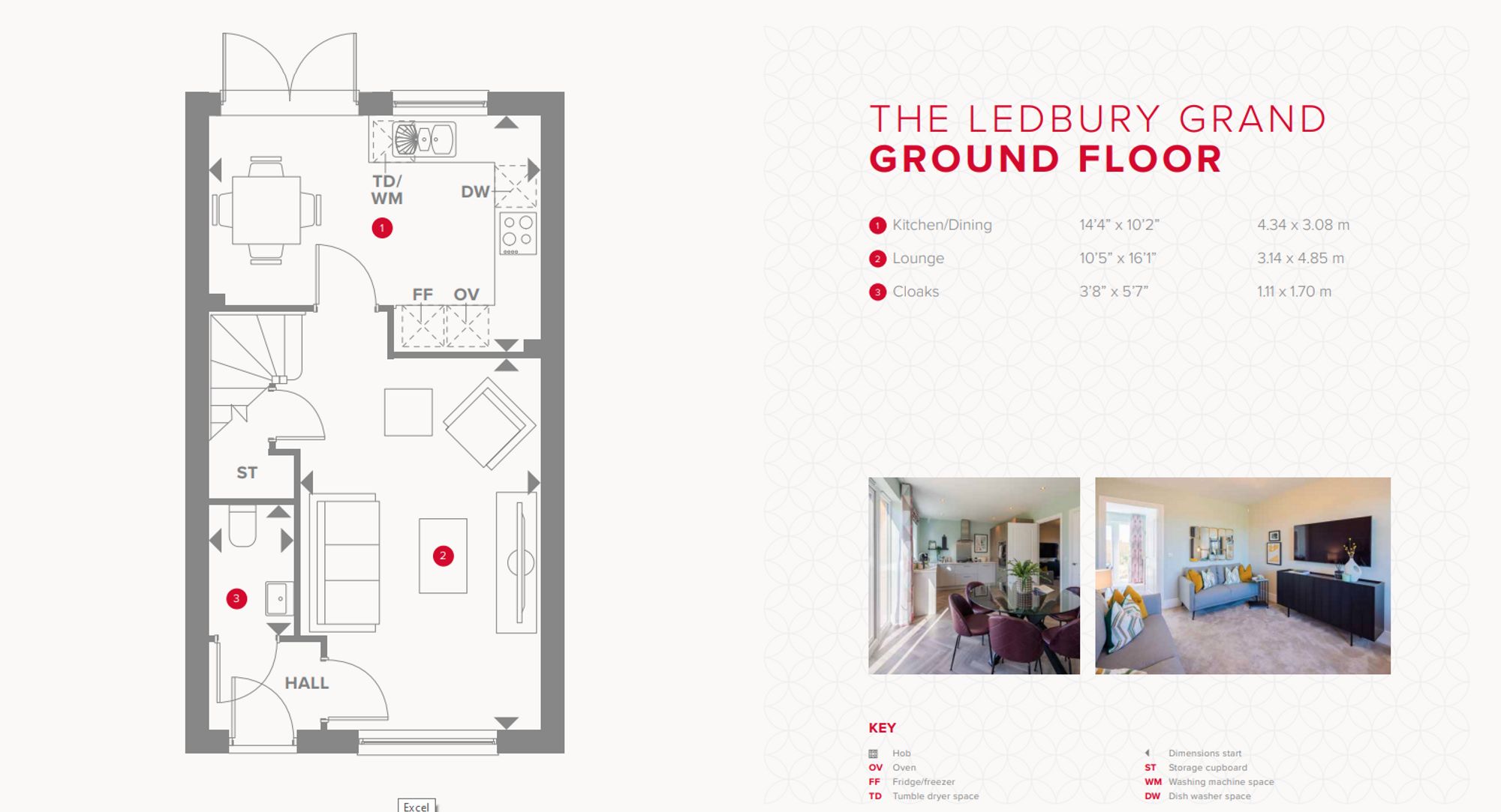 Plot 74, Ledbury Grand, The Lawns, Kennington OX14, 3 bedroom terraced