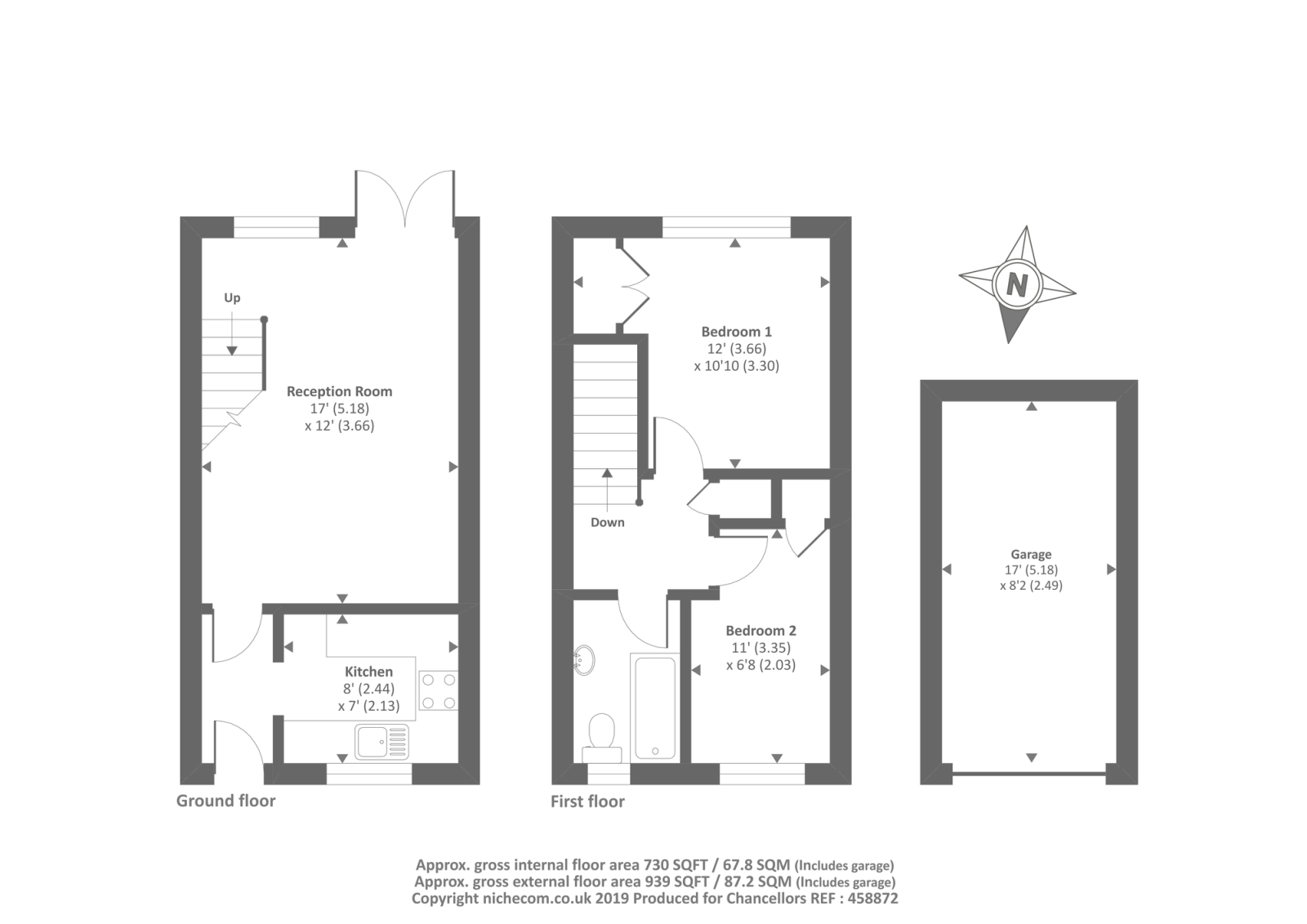 2 Bedrooms Semi-detached house to rent in Burton, Windlesham GU20