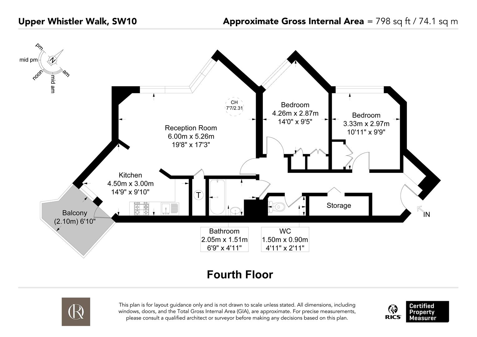Upper Whistler Walk, World's End Estate, London floorplan
