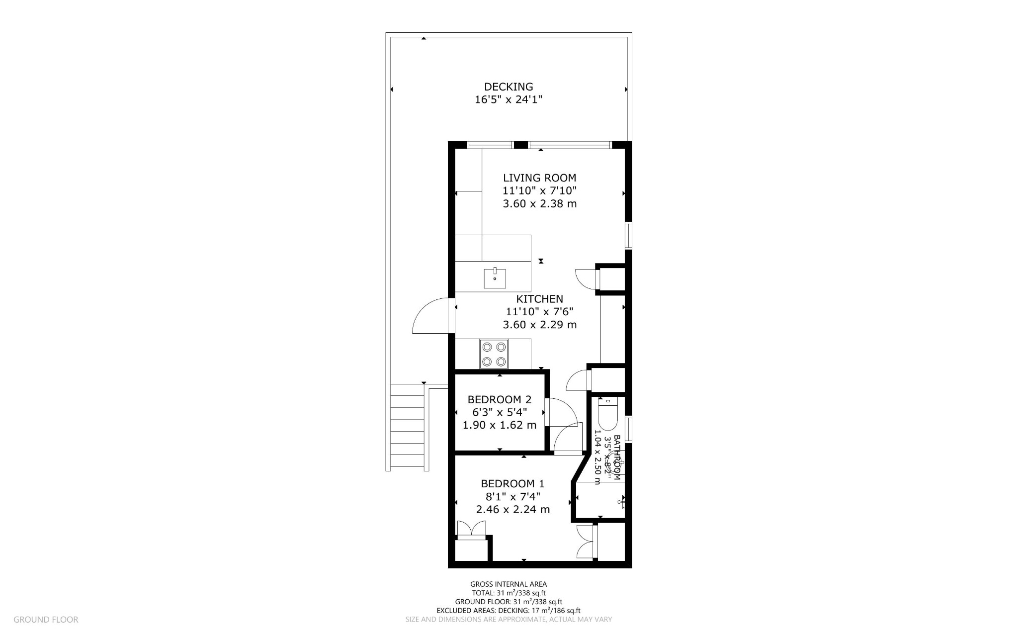 Plot 2, Park Avenue Caravan Site, Isle of Arran floorplan