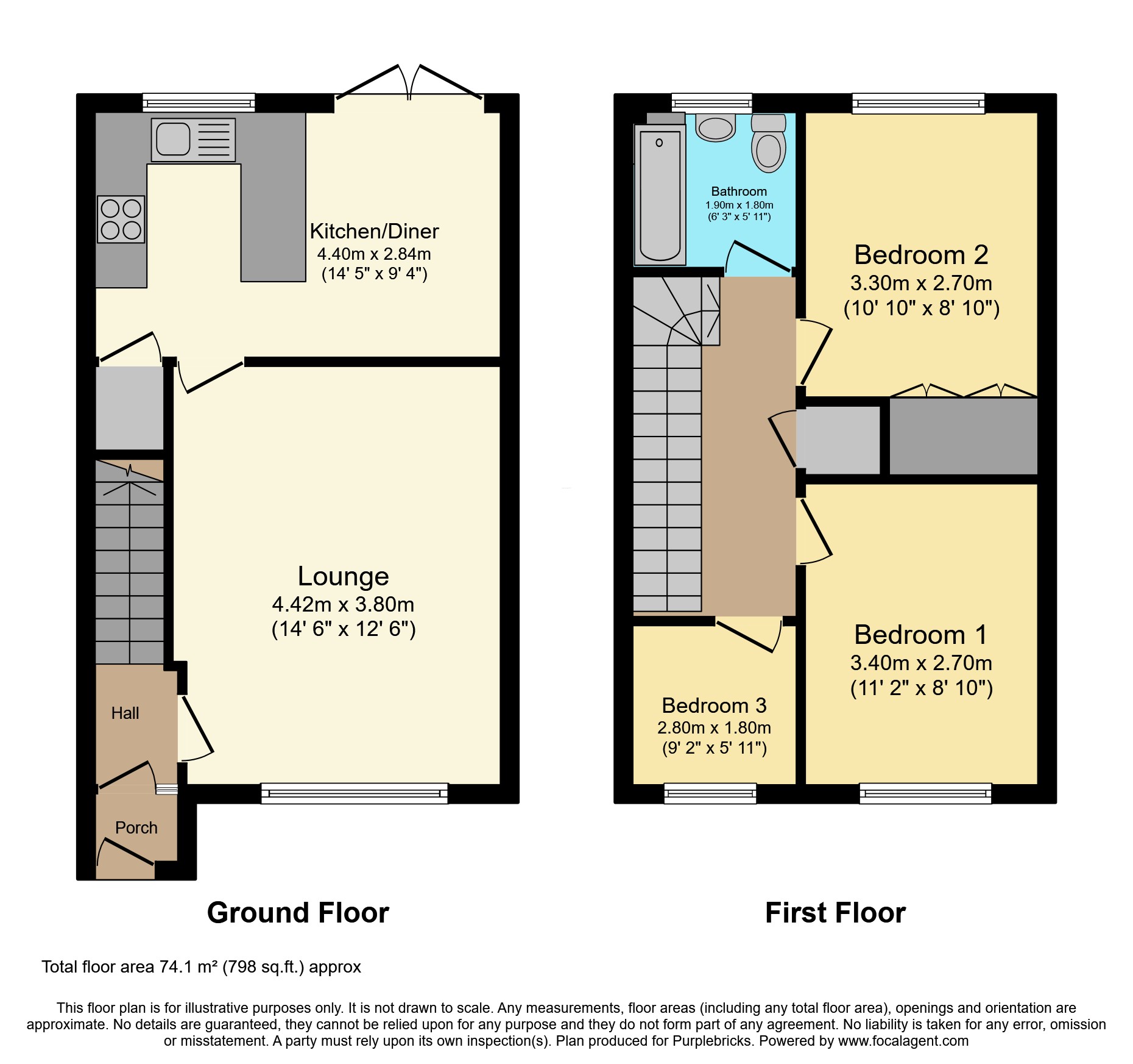 19, Lennox Gardens, Wolverhampton floorplan