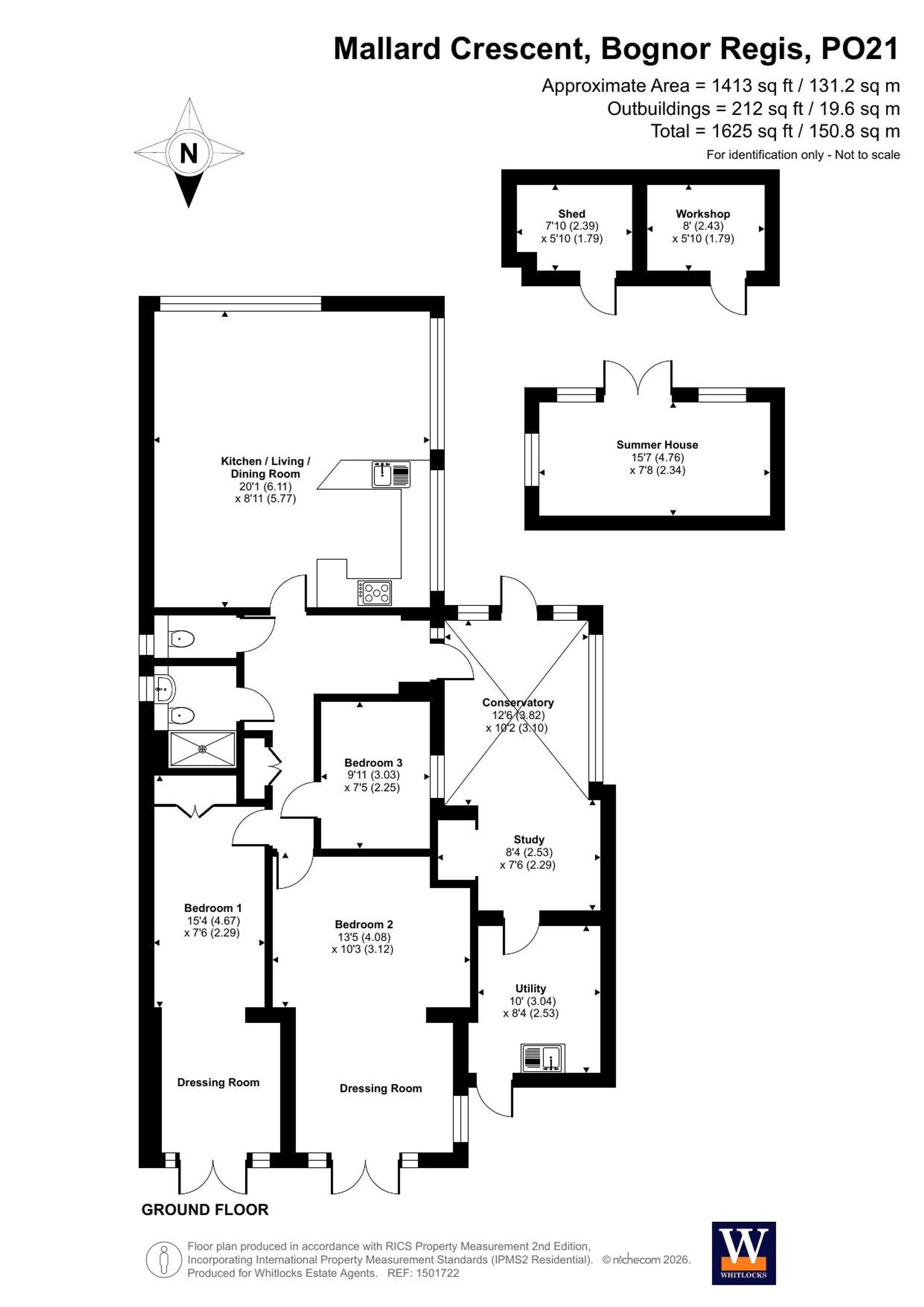 12 Mallard Crescent, Bognor Regis floorplan