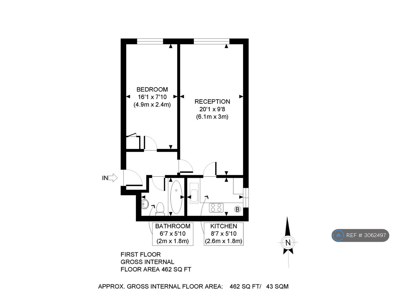 Flat, Mayfield Court Egmont Road, Sutton floorplan