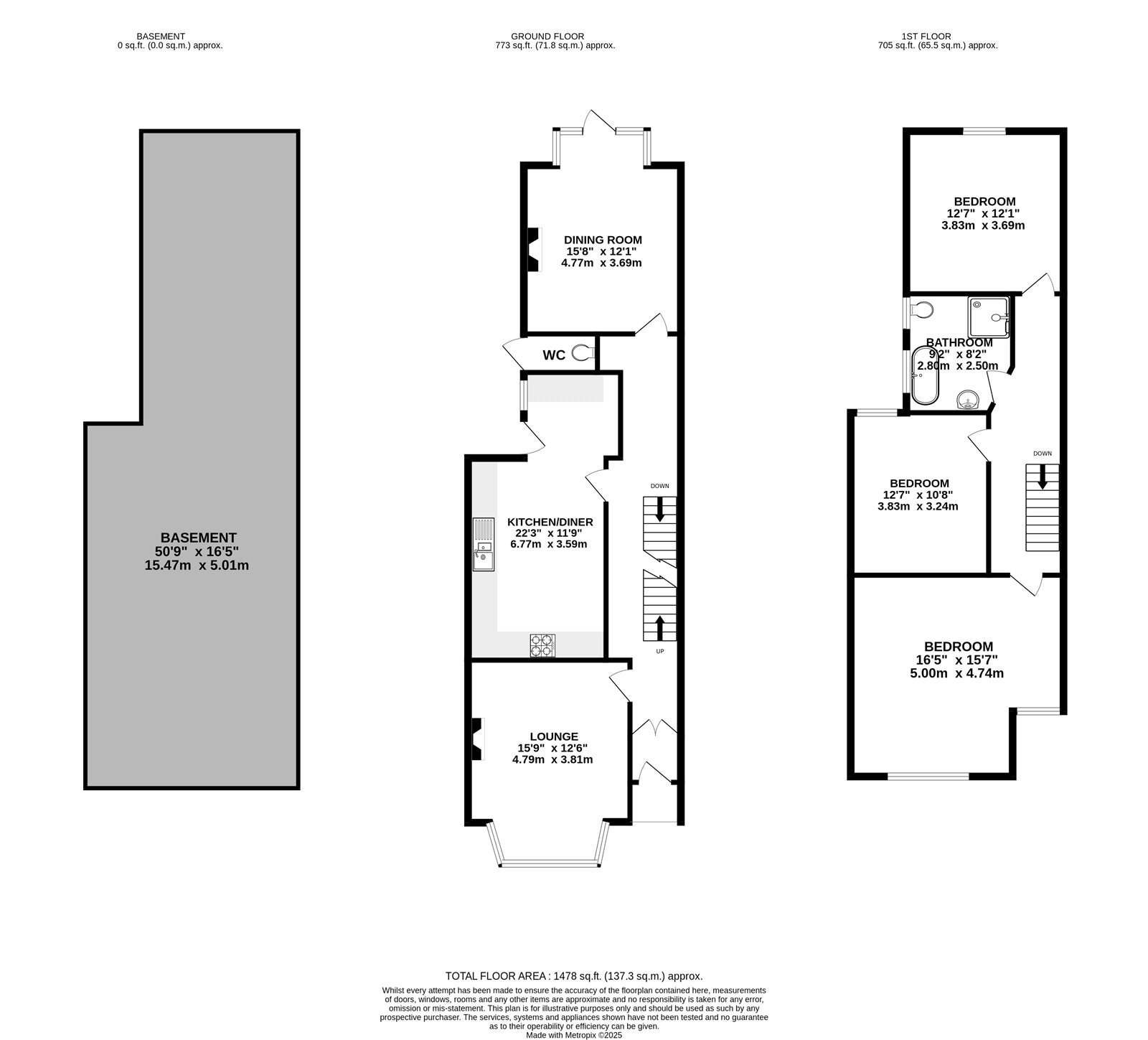 13, Ella Road, Nottingham floorplan