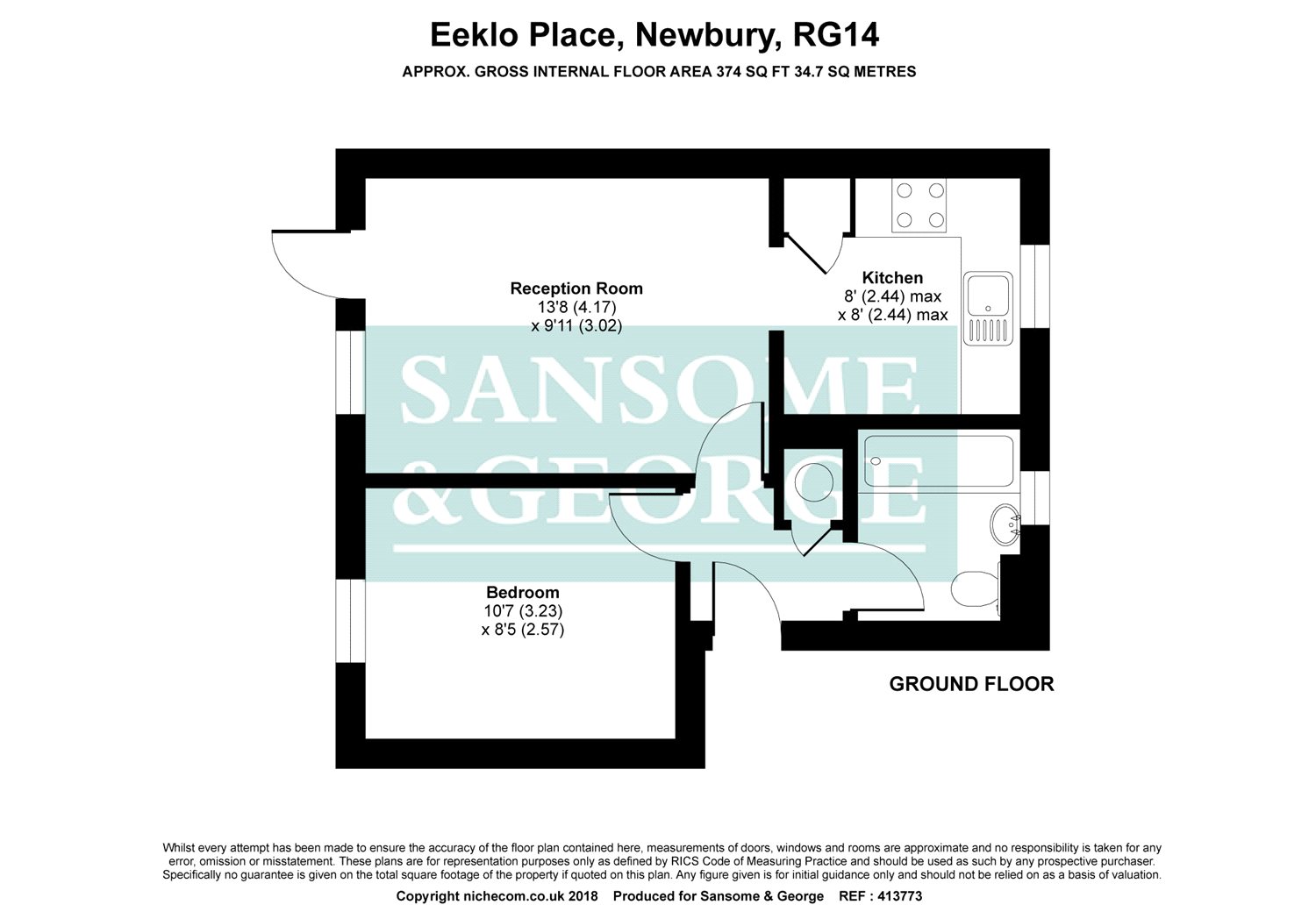 1 Bedrooms Flat for sale in Eeklo Place, Newbury, Berkshire RG14