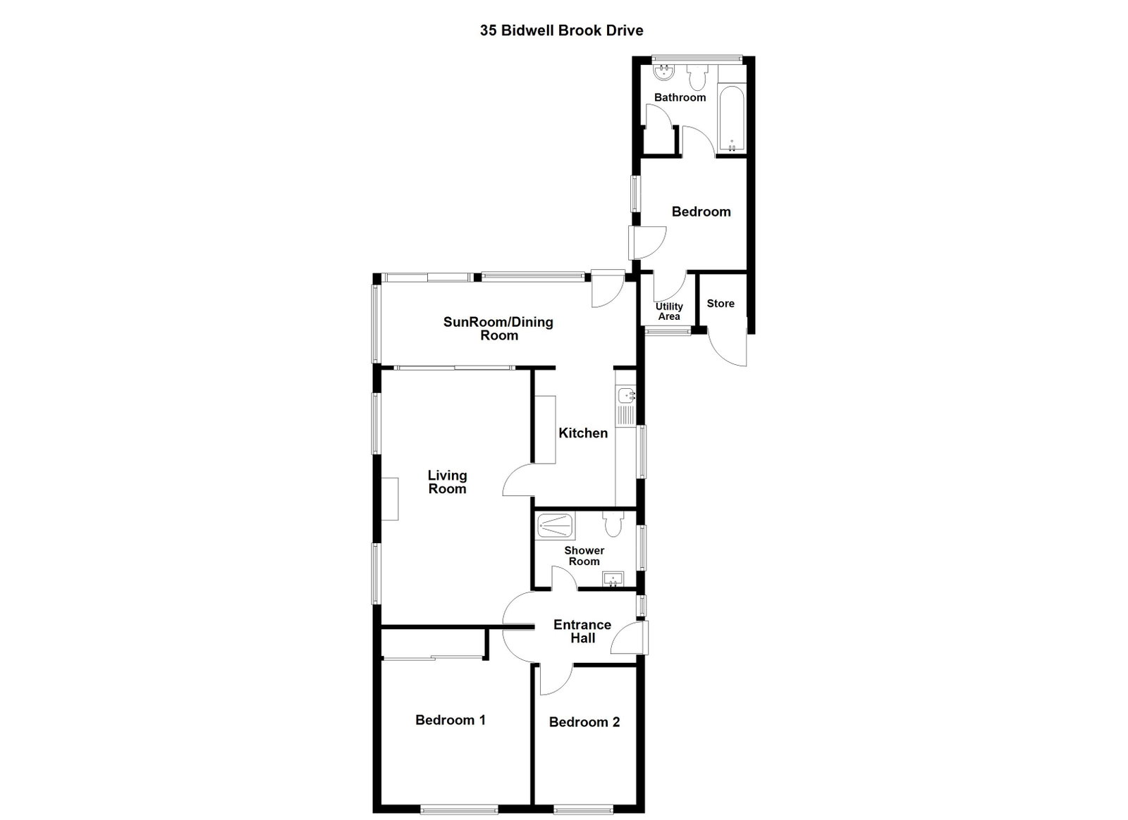 Little Acres, 35 Bidwell Brook Drive, Paignton floorplan