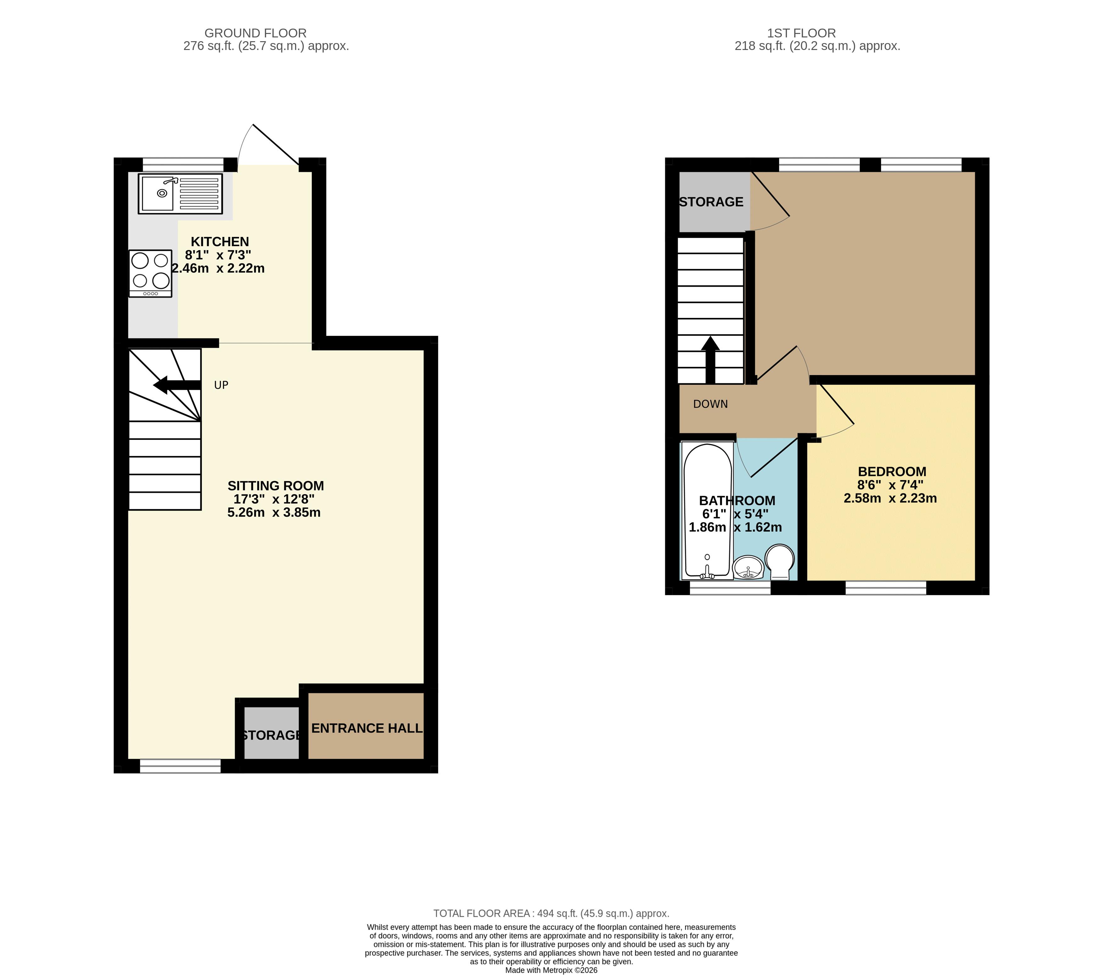 Jordan Terrace, Hereford floorplan