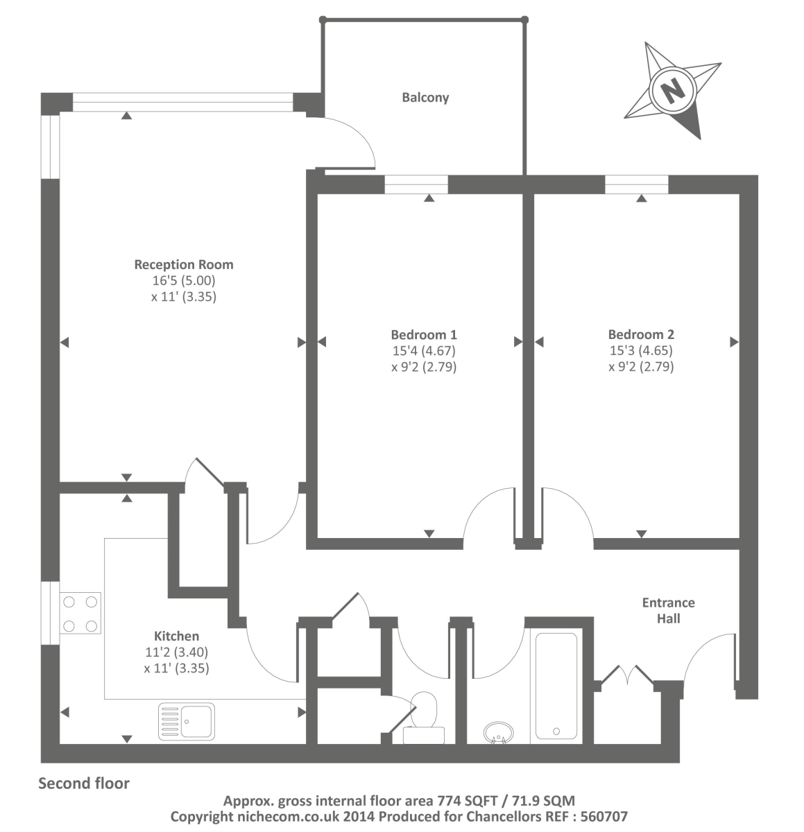 2 Bedrooms Flat for sale in Isobel House, Sunbury On Thames TW16