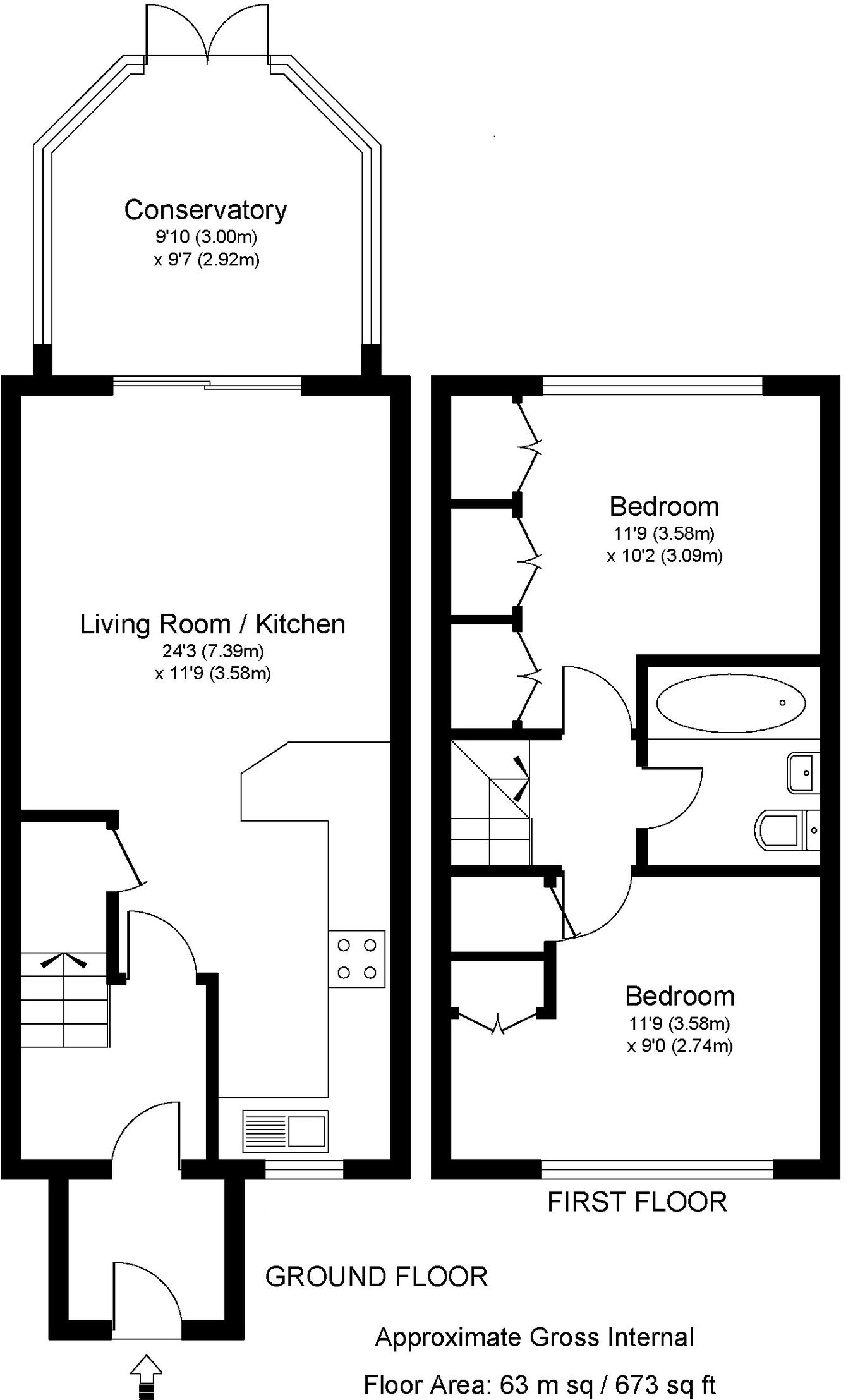 Armstrong Close, Walton-on-Thames floorplan