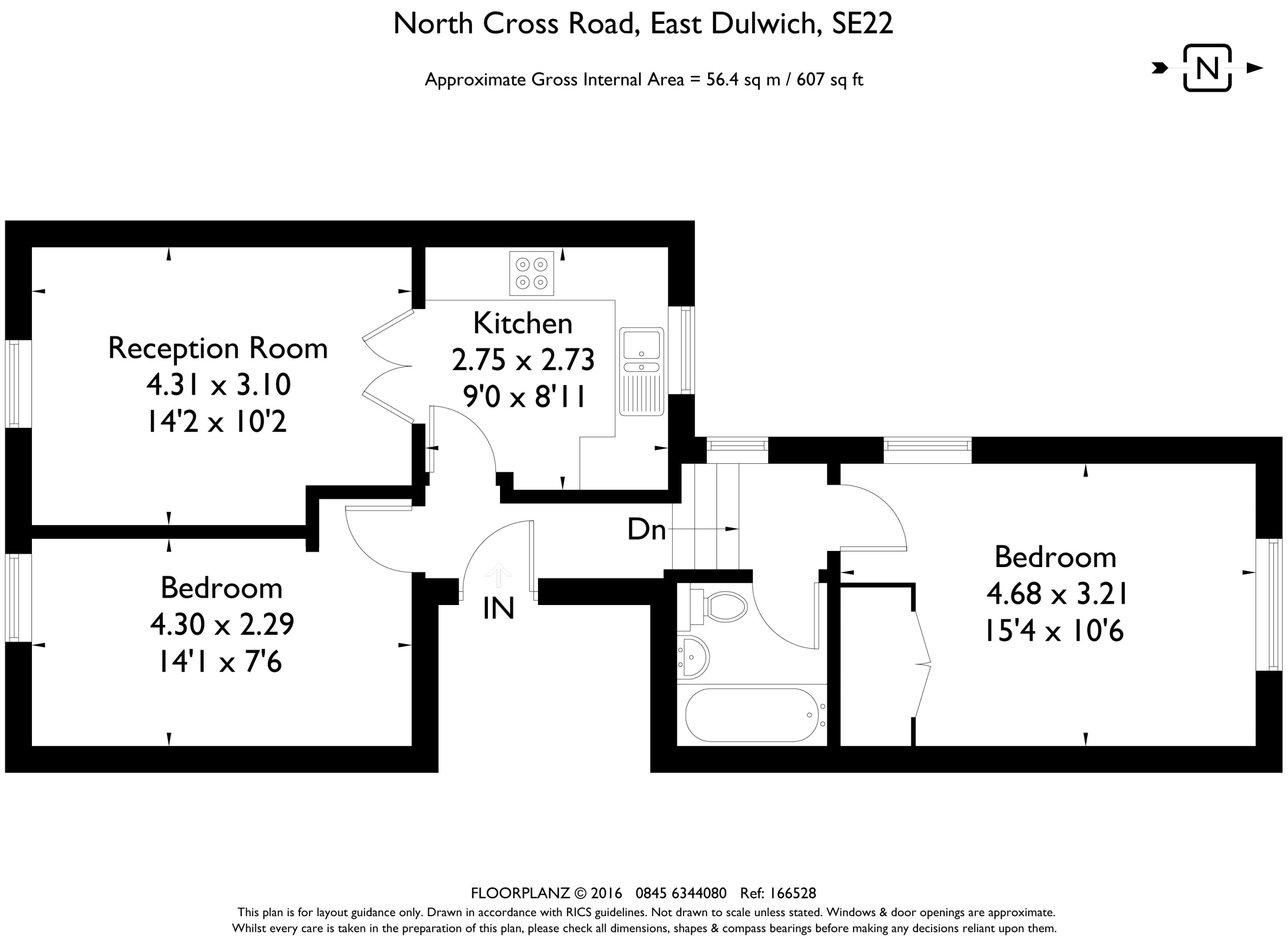 2 Bedrooms Flat to rent in North Cross Road, East Dulwich, London SE22