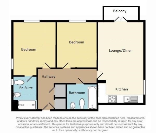 Flat 11, Buckland House, 18 The Moors, Redhill floorplan