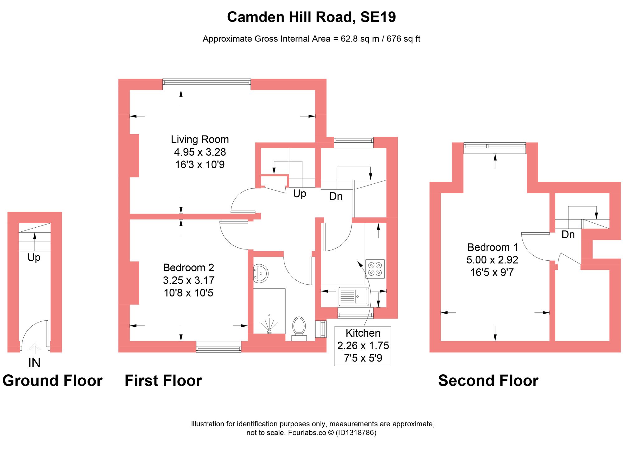 Flat 3, 19 Camden Hill Road, London floorplan