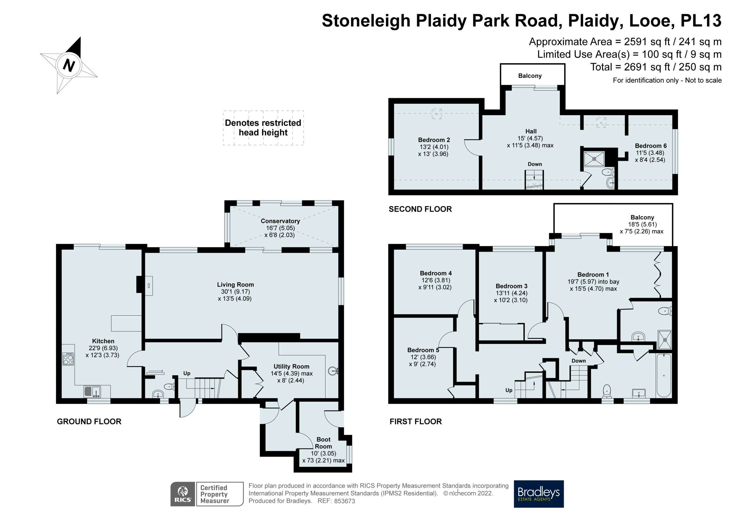 Plaidy Park Road, Plaidy, Looe PL13, 6 bedroom detached house for sale