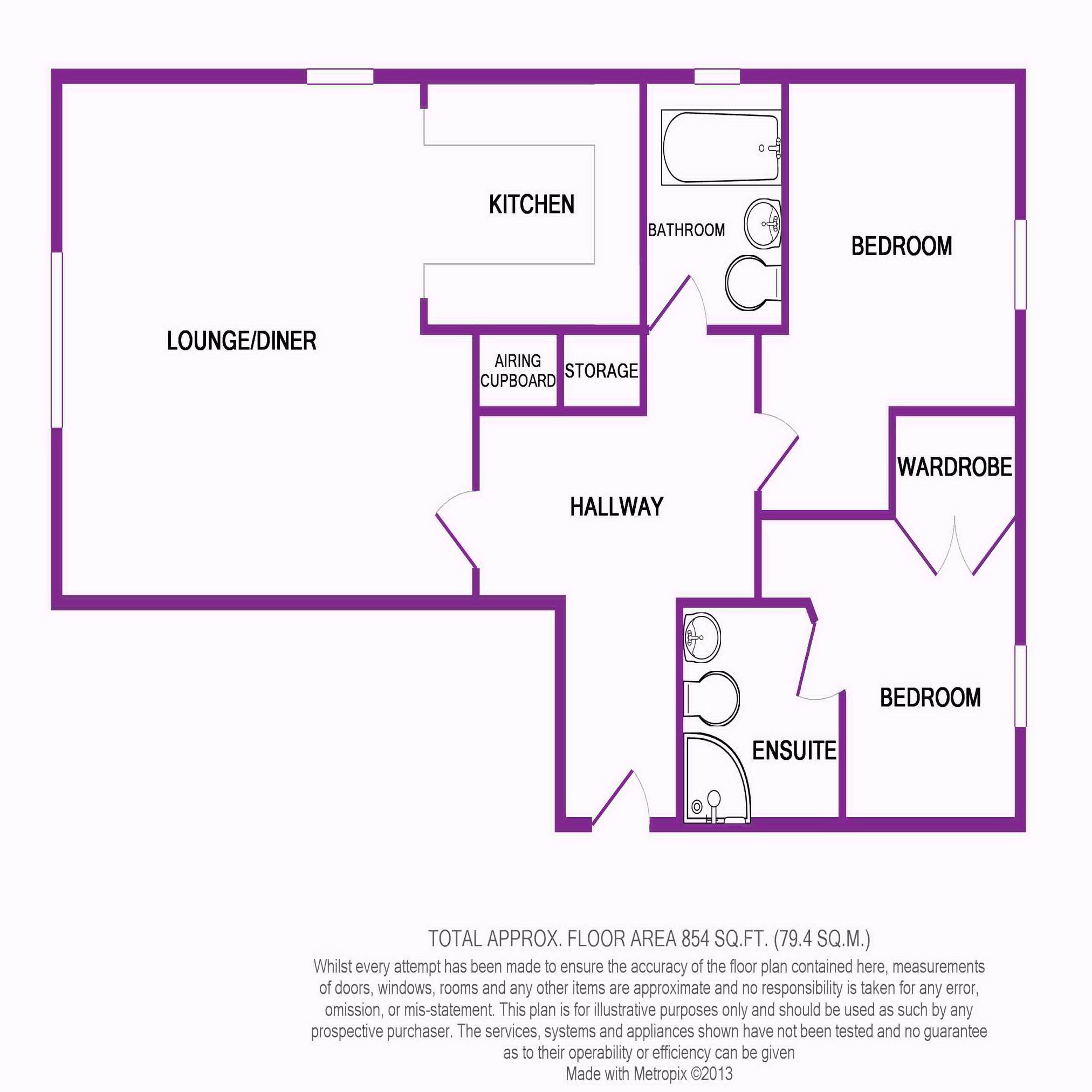 2 Bedrooms Flat to rent in Hurst Court, 8 Elliot Road, Watford, Hertfordshire WD17