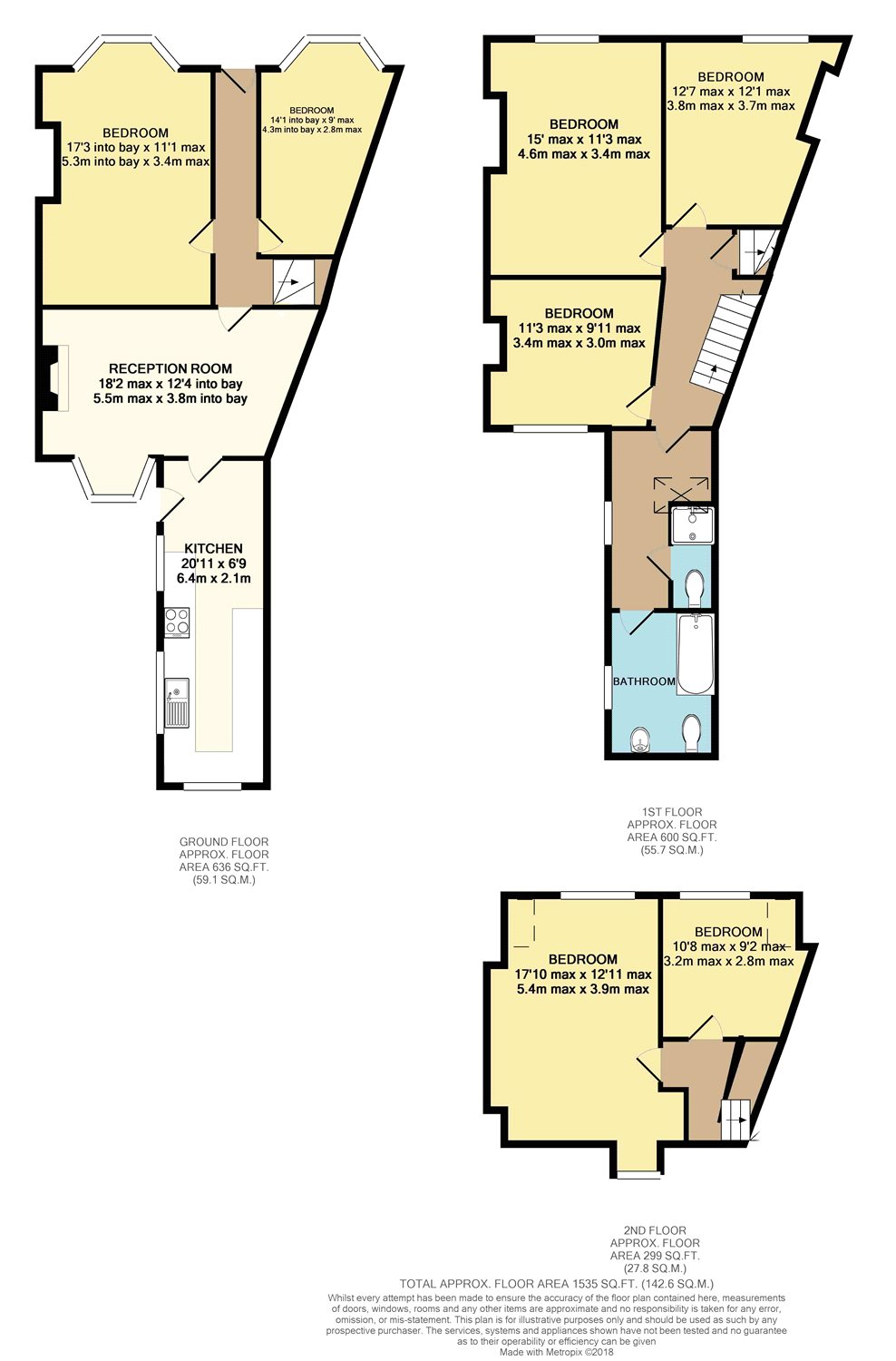 7 Bedrooms Terraced house to rent in St. Barnabas Road, Sheffield, South Yorkshire S2